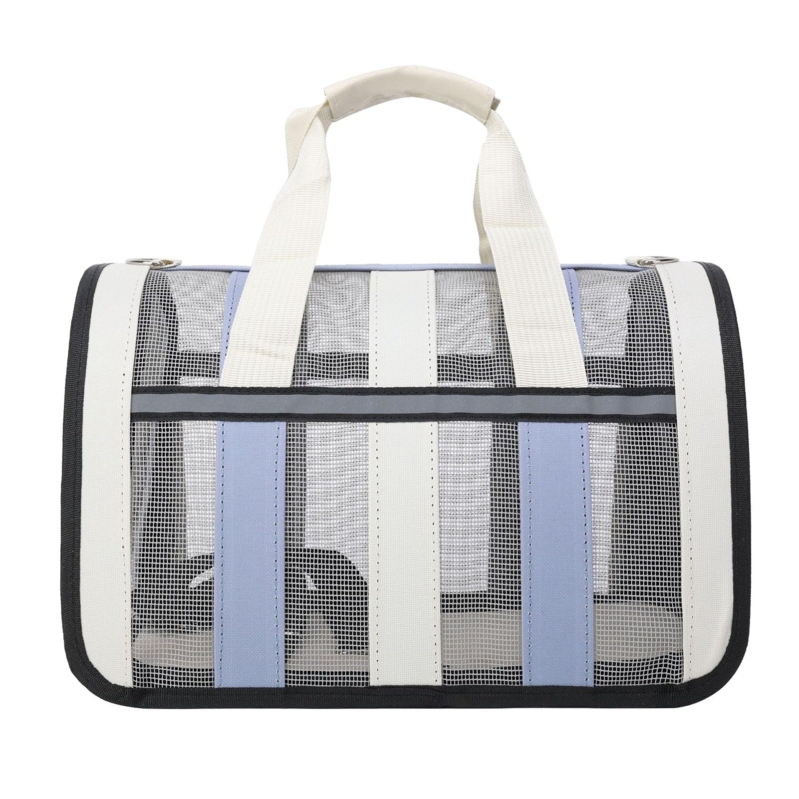 Cat Carrier Bag, Breathable Oxford Cloth Cat Carriers Folding Pet Travel Carrier Bag with Comfortable Handle Large Opening Design Travel Carrying Case for Cats and Dogs (Medium)