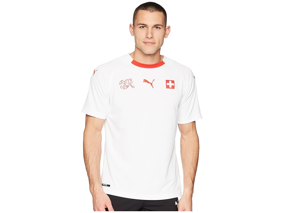 

PUMA Suisse Away Shirt Replica (Puma White/Puma Red) Men's Clothing