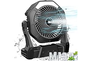 Portable Misting Fan: Cool, Humidify, & Brighten Your Outdoors