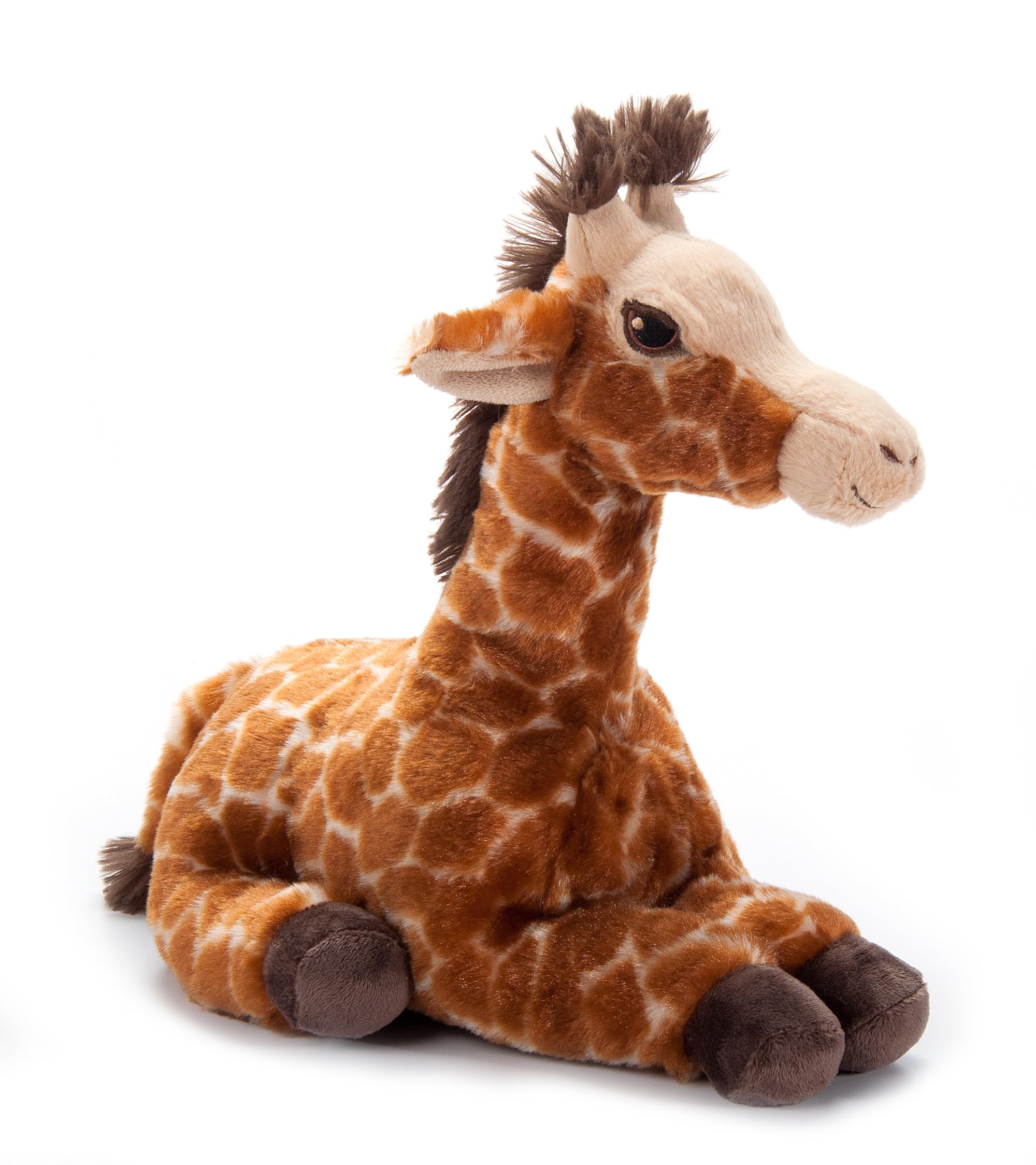 The Petting Zoo Giraffe Stuffed Animal Plushie, Gifts for Kids, Earth Keeperz Wildlife Animals, Zoologee Brown Giraffe Plush Toy, 12 inches