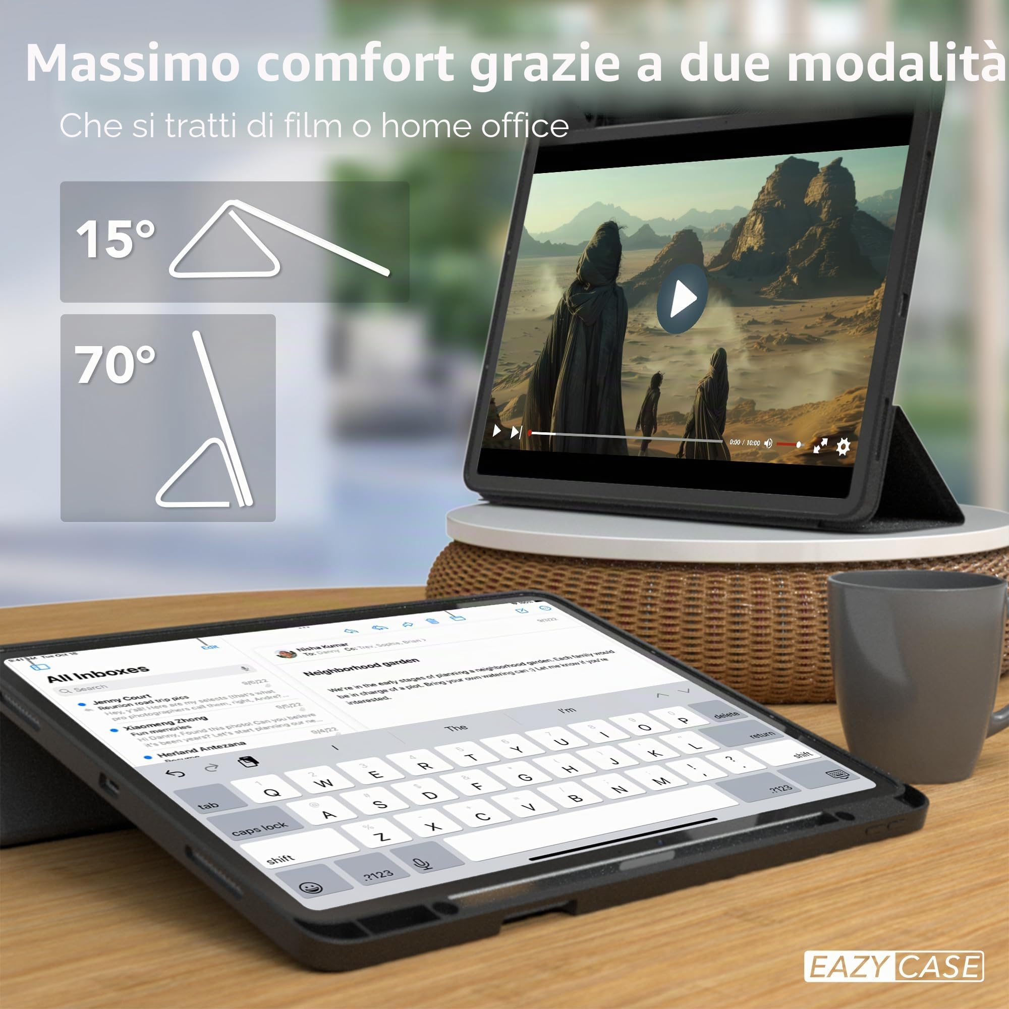 Accessori Ipad M3 M2 Cover IPad Air 11/10.9 Pollici - Trifold Con Accessori Ipad M3 M2 Cover IPad Air 11/10.9 Pollici - Trifold Con