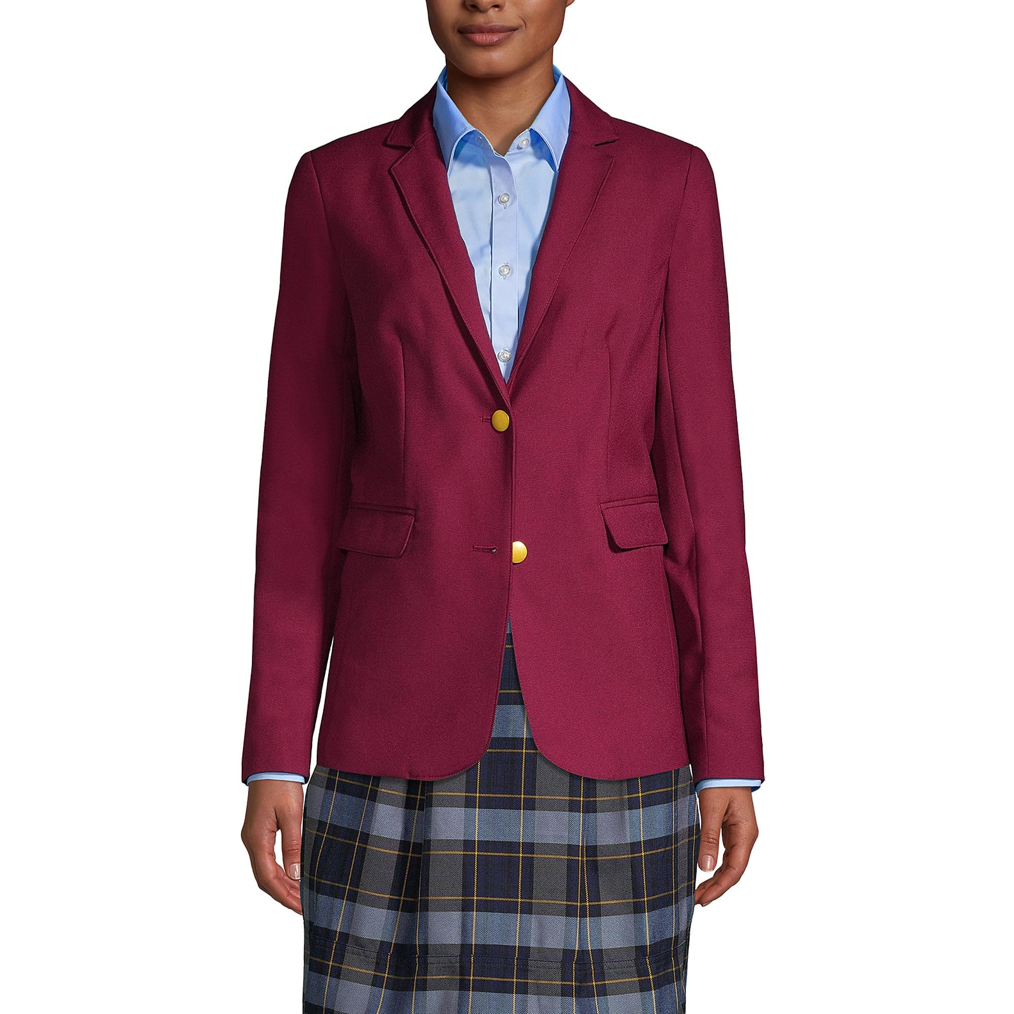 Lands End School Uniform Womens Hopsack Blazer
