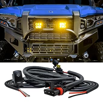 OZ-USA Windshield Wiper/Washer Auto Park On/Off/On Rocker Switch Power Bus Bar Plug Wire Kit Compatible with Polaris Pulse Power Busbar RZR Xpedition ADV Pro Ranger Crew General XP