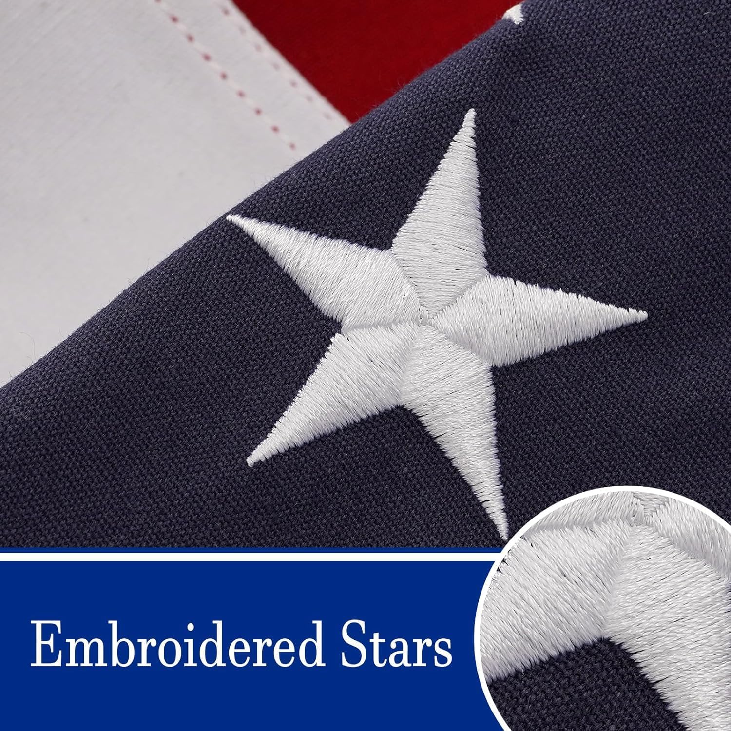 Bradford Betsy Ross Flag and American Flag 3x5 ft 2 Pack, Embroidered 13 Star American Flags Heavy Duty for 250th Anniversary, 13 Colonial with USA Flag for Outside 4th of July
