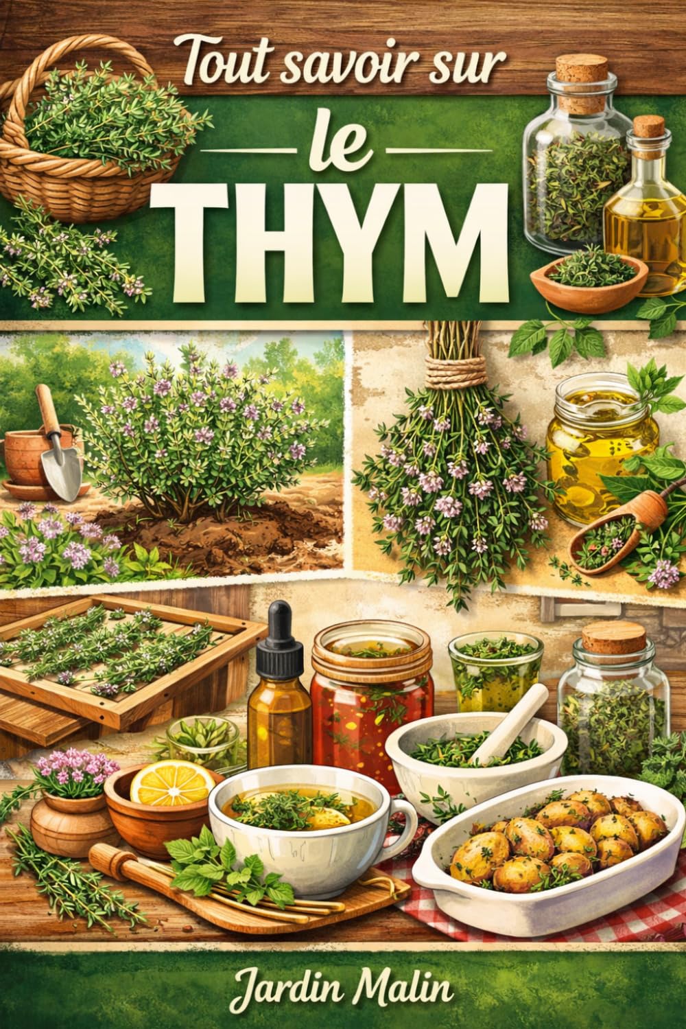 Tout savoir sur le thym: Espèces, culture facile, récolte, séchage, stockage et recettes culinaires & préparations médicinales