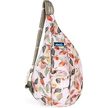 KAVU Original Rope Sling Bag with Adjustable Rope Shoulder Strap - Fall Foliage