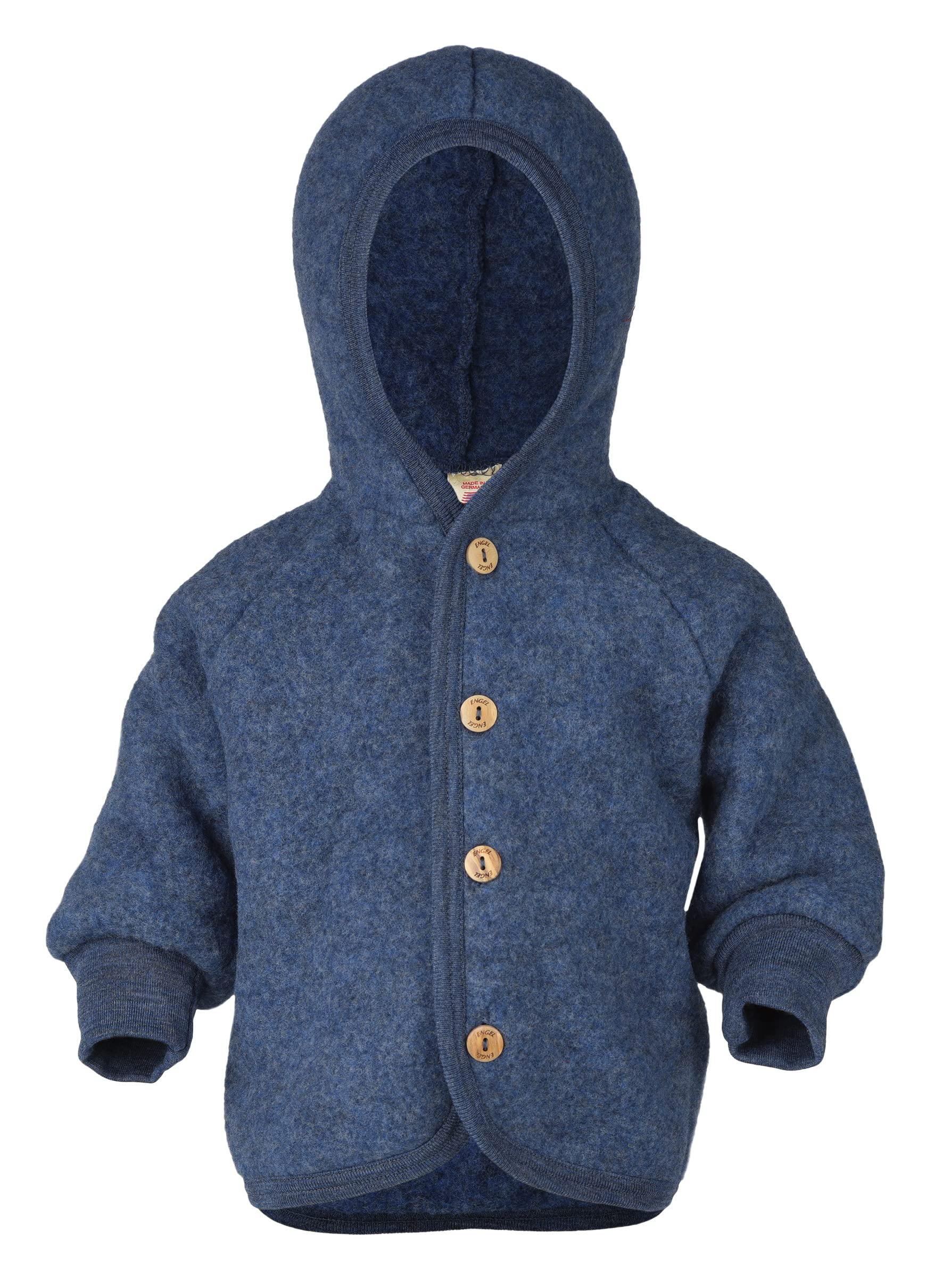 Engel Blue Baby Jacket With Hood Wool Fleece, Blend, 110-116