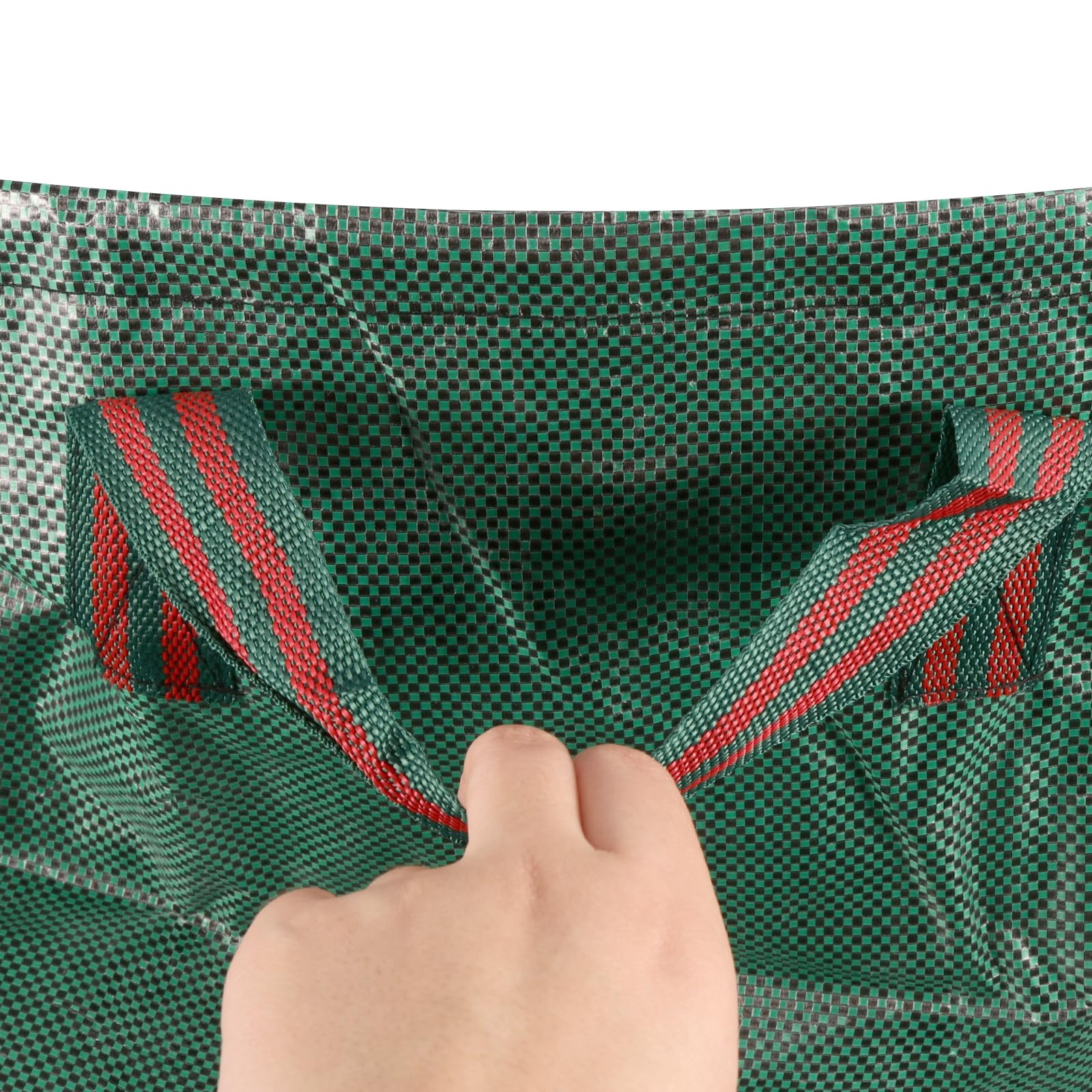 Lot de 5 sacs à déchets de jardin de 200 litres, sacs de collecte de feuilles réutilisables et résistants avec poignées renforcées pour la tonte de pelouse et le nettoyage du jardin