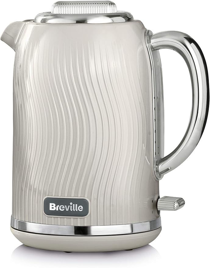 Breville Flow Electric Kettle 1.7L 3kW Fast Boil Cream [VKT091] Amazon.co.uk Home & Kitchen