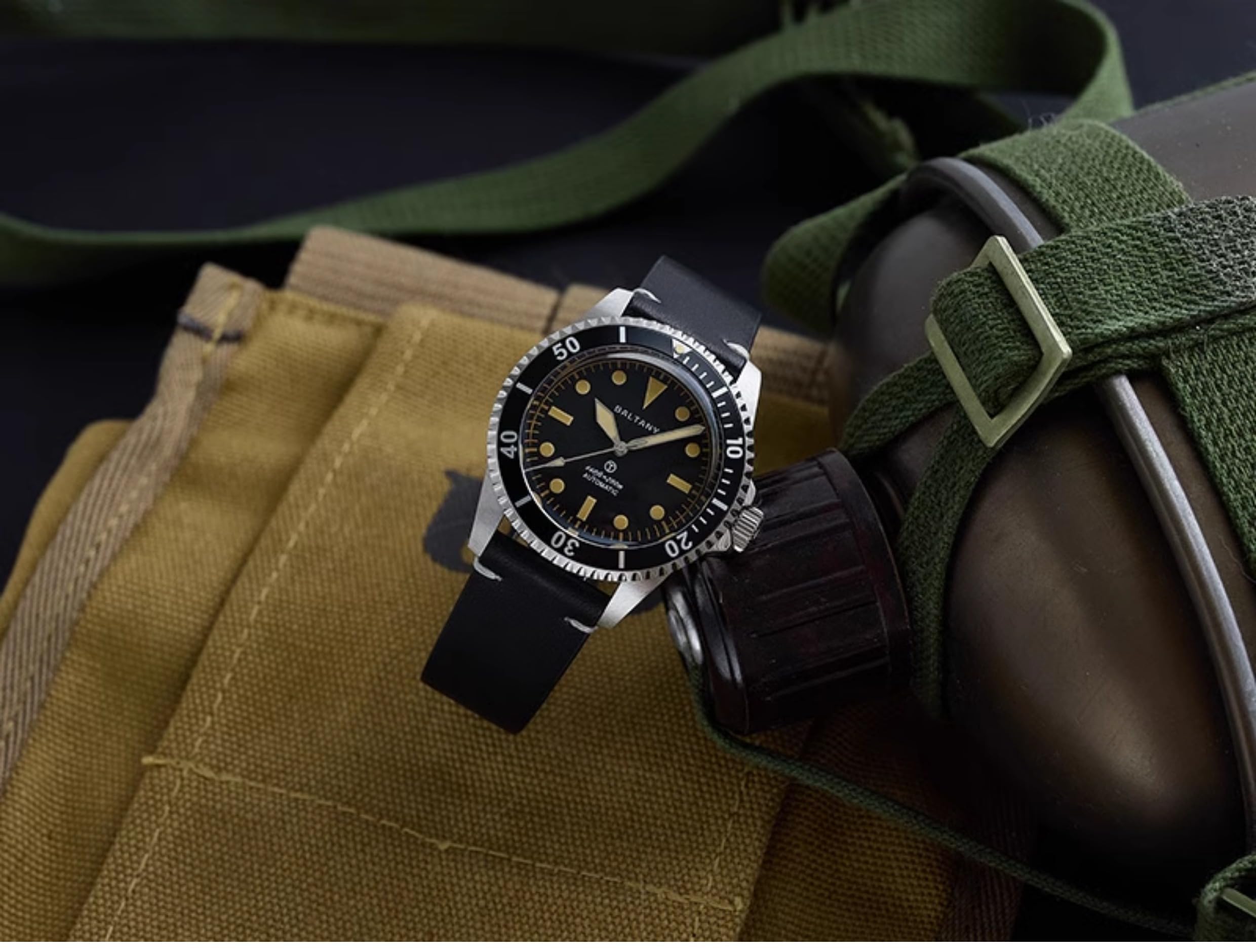 Baltany 39 mm S3075 NH38 automatyczny męski zegarek nurkowy 200 m wodoodporny vintage mechaniczny zegarek sportowy