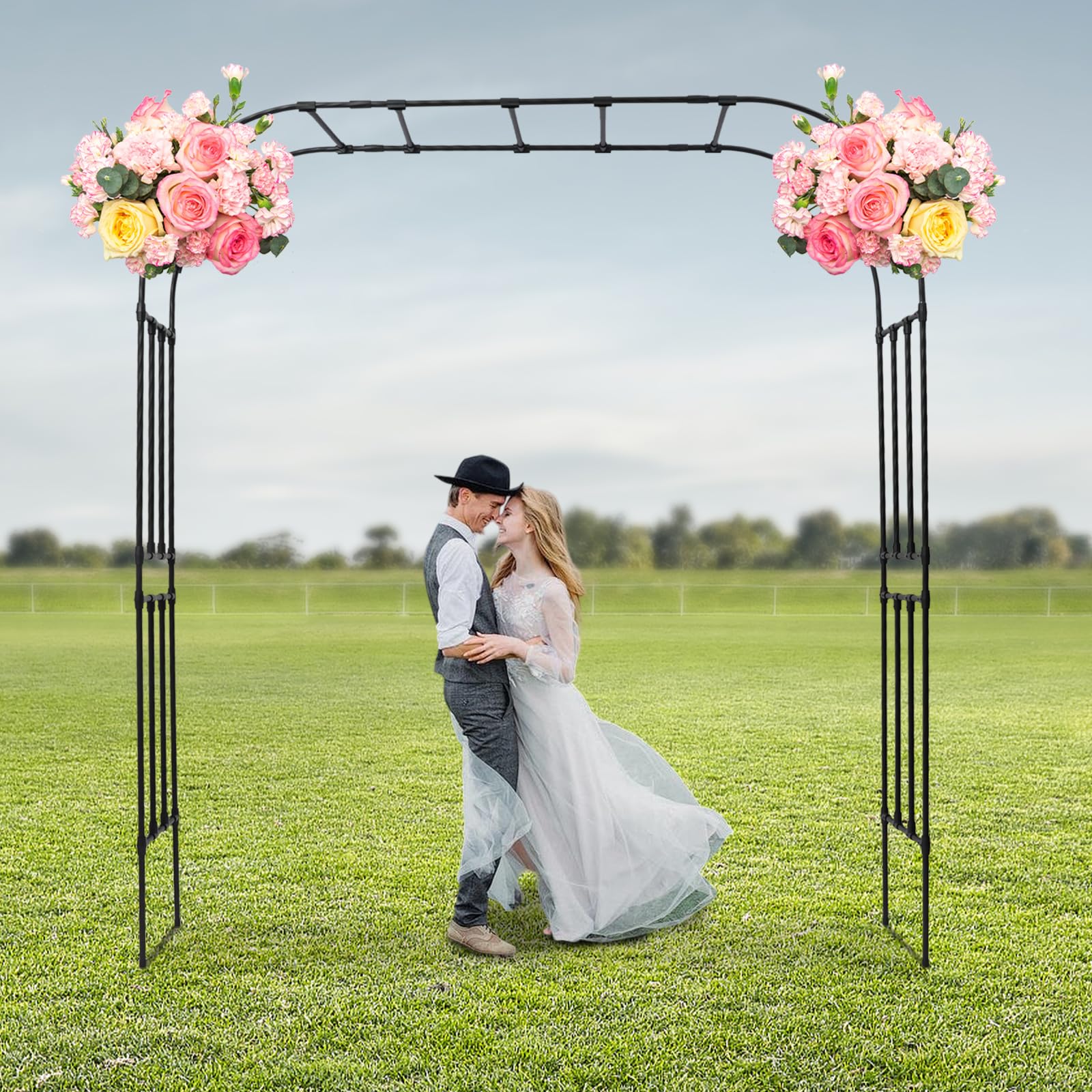 Arco da giardino 2,4 m per piante rampicanti e rose