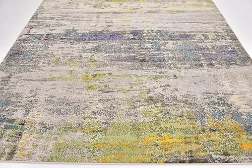 Miniatura 16 de Tapete abstracto Unique Loom, colección Estrella, moderno, multiárea, Polipropileno, Gris