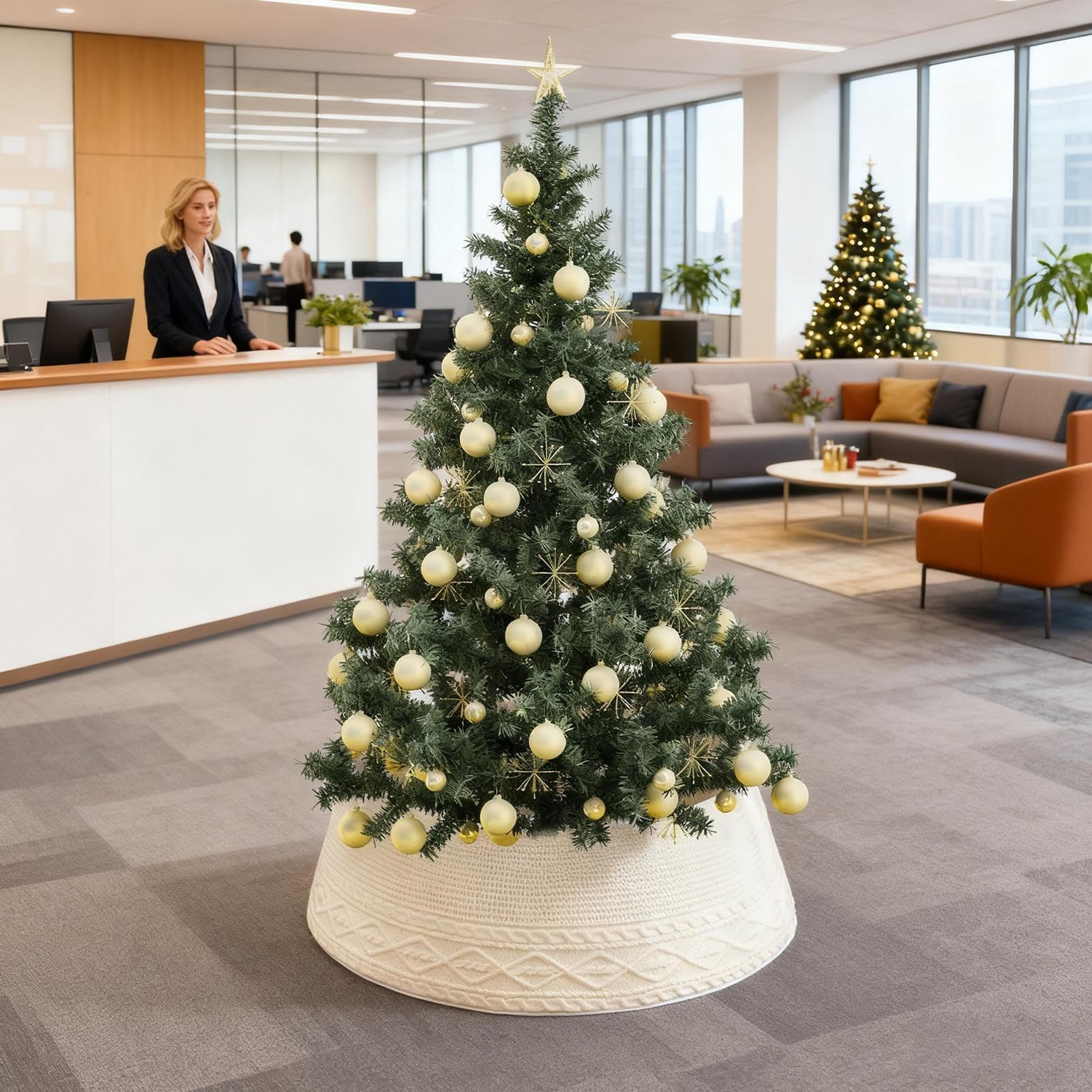 Copertura Per La Base 'Albero Di Natale Cerchio Avvolgente Lavorato A