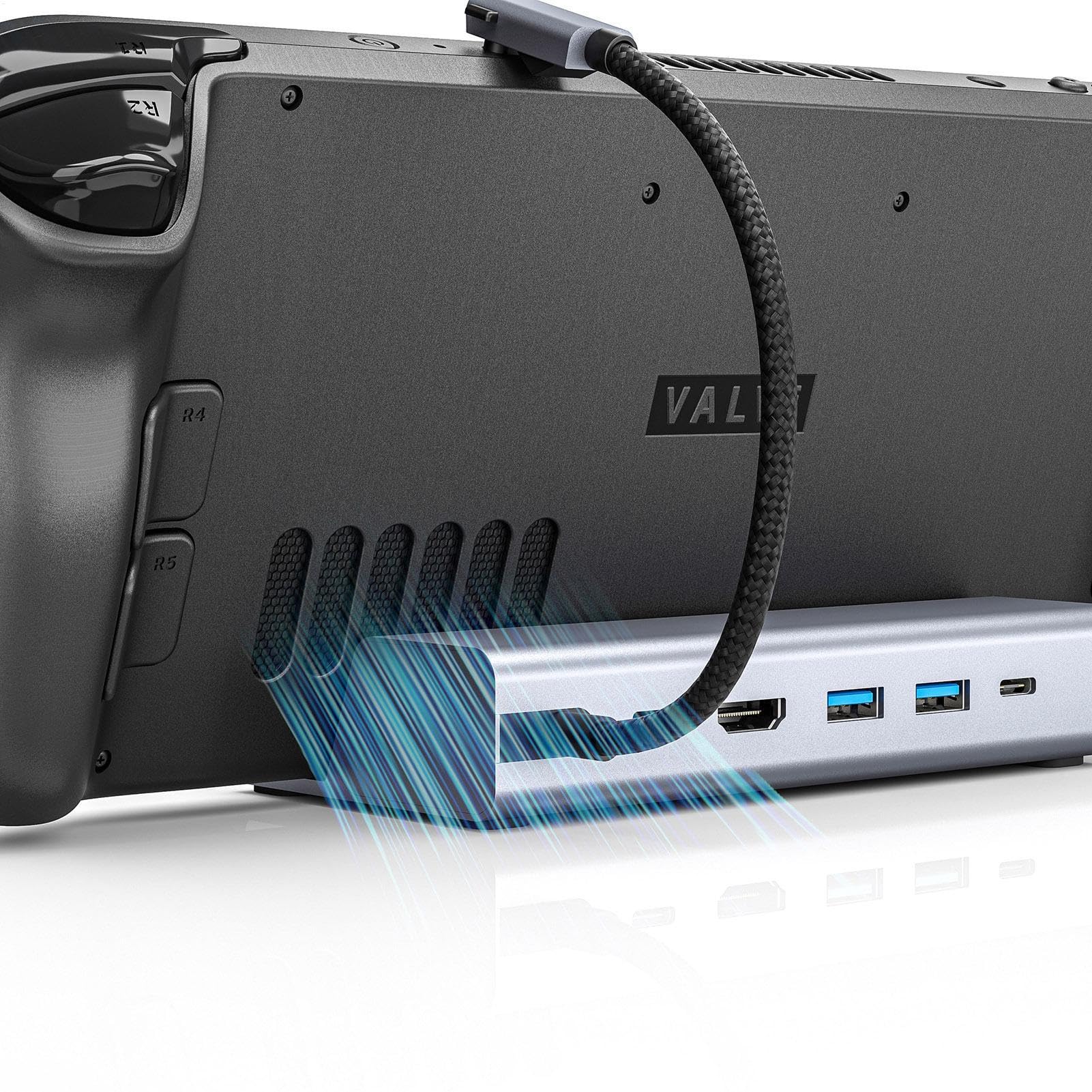 Docking Station per notebook, Docking Station 6 in 1 - Docking Station Hub per 2 Porte USB 3.0, Ricarica PD DA 100 W, USCITA HD 4K 2.0