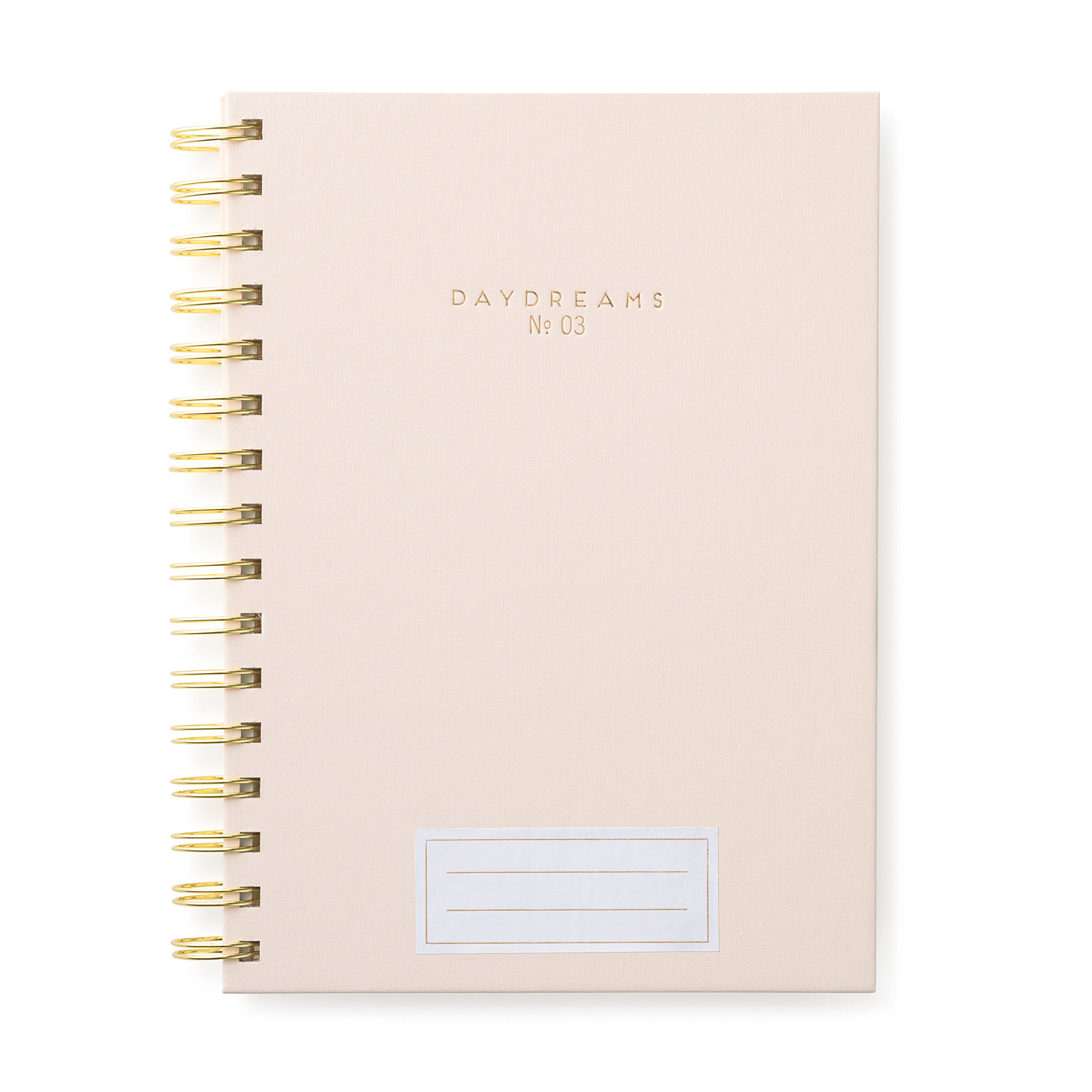 DesignWorks Ink Solid Modern Twin Wire Bound Journal, Daydreams