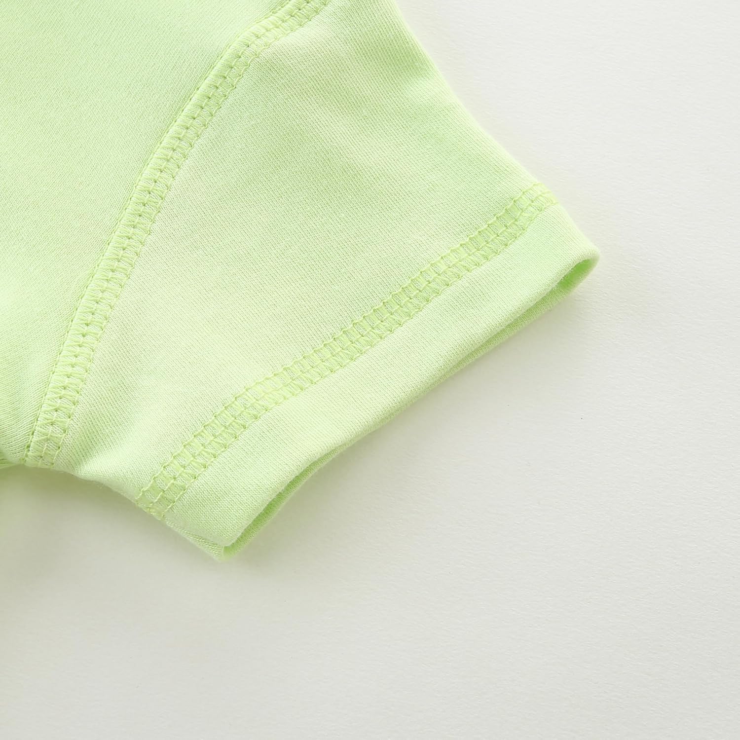 Baby Multicolor Short Sleeve T-Shirt Tee Summer Solid 100% Cotton Basic Clothes - Image 5