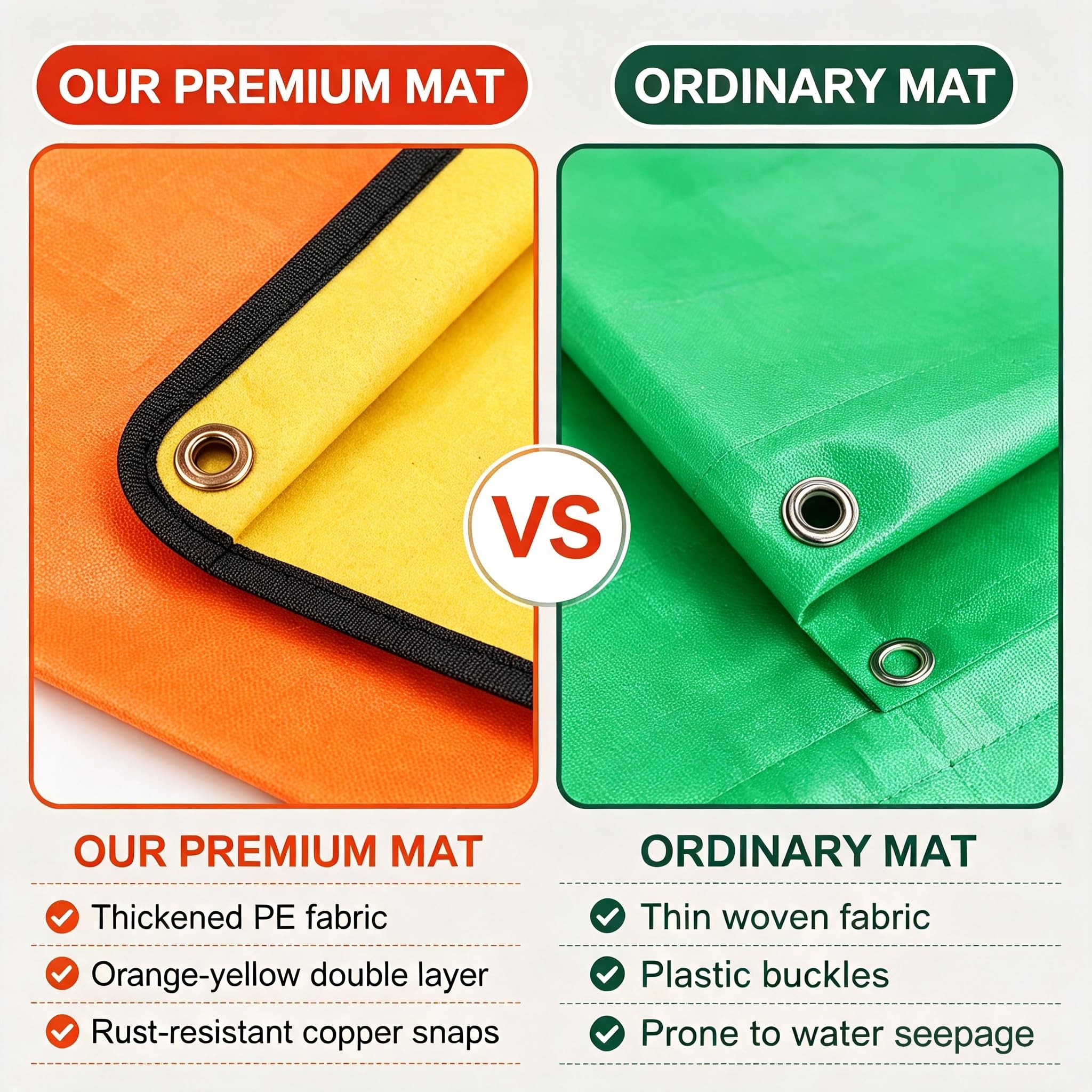 3Packs Repotting Mat, 26.8x26.8 Inch Thickened High Density PE Waterproof — Amazon image 3