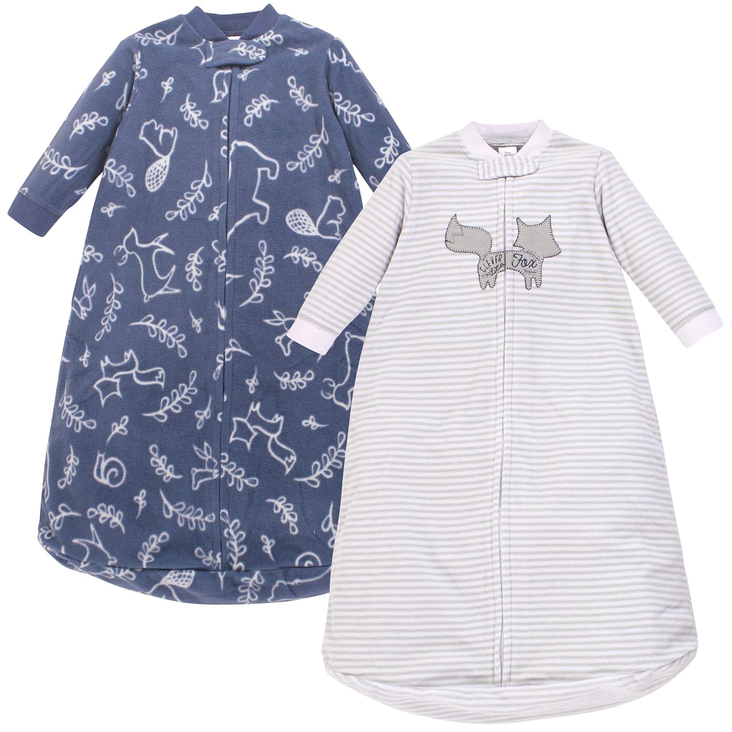 Yoga Sprout Fleece Long Sleeve Sleeping Bag 2pk, Spaceship, 0-9 Months : Baby