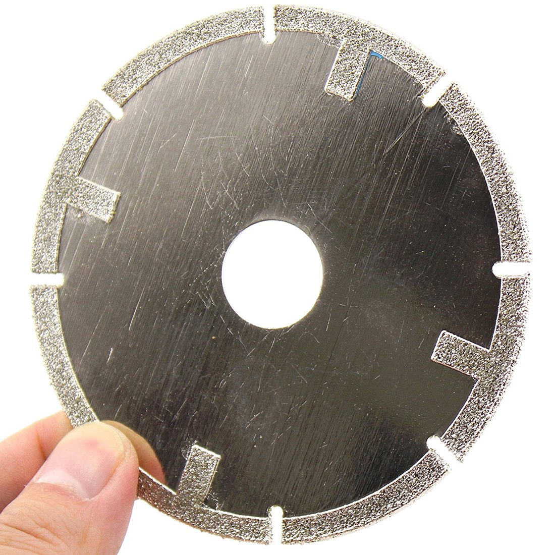 Flyshop 4" 100mm Grit 60 Silver Marble Stone Diamond Coated Cutting Grinding Disc Wheel