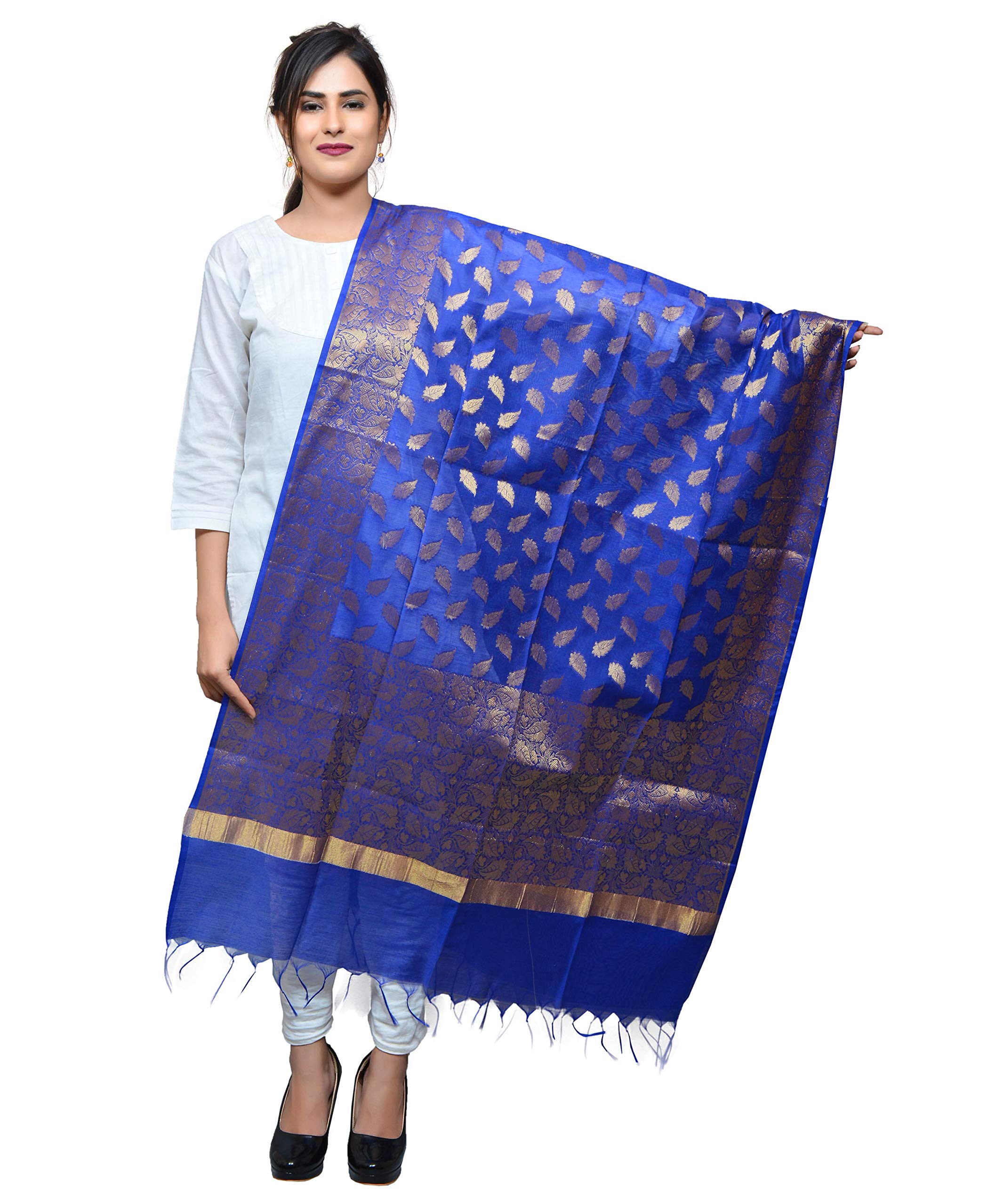 Banjara IndiaWomen's Self Design Silk Dupatta