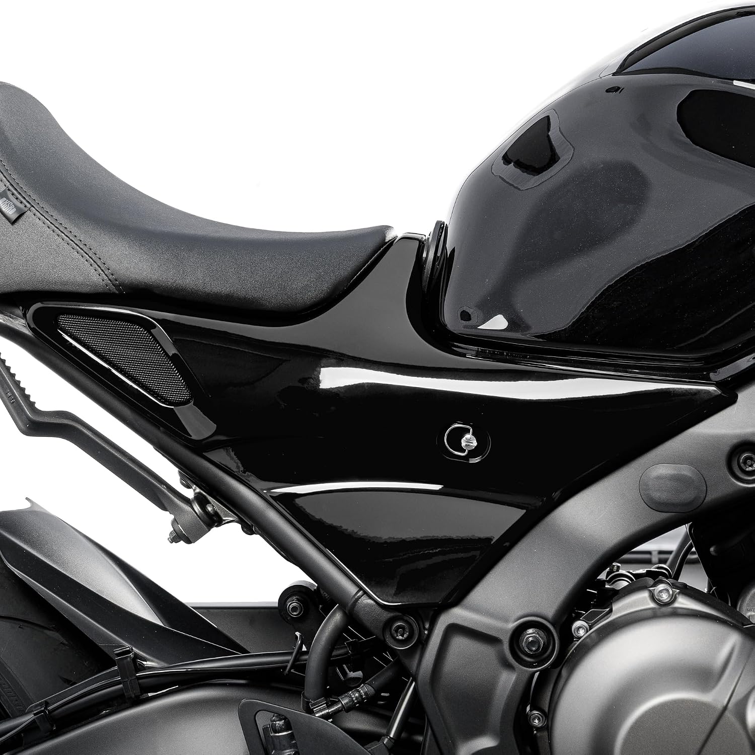 Side Panels Cover for XSR900 XSR 900 2022 2023 2024 2025 2026 (Black)