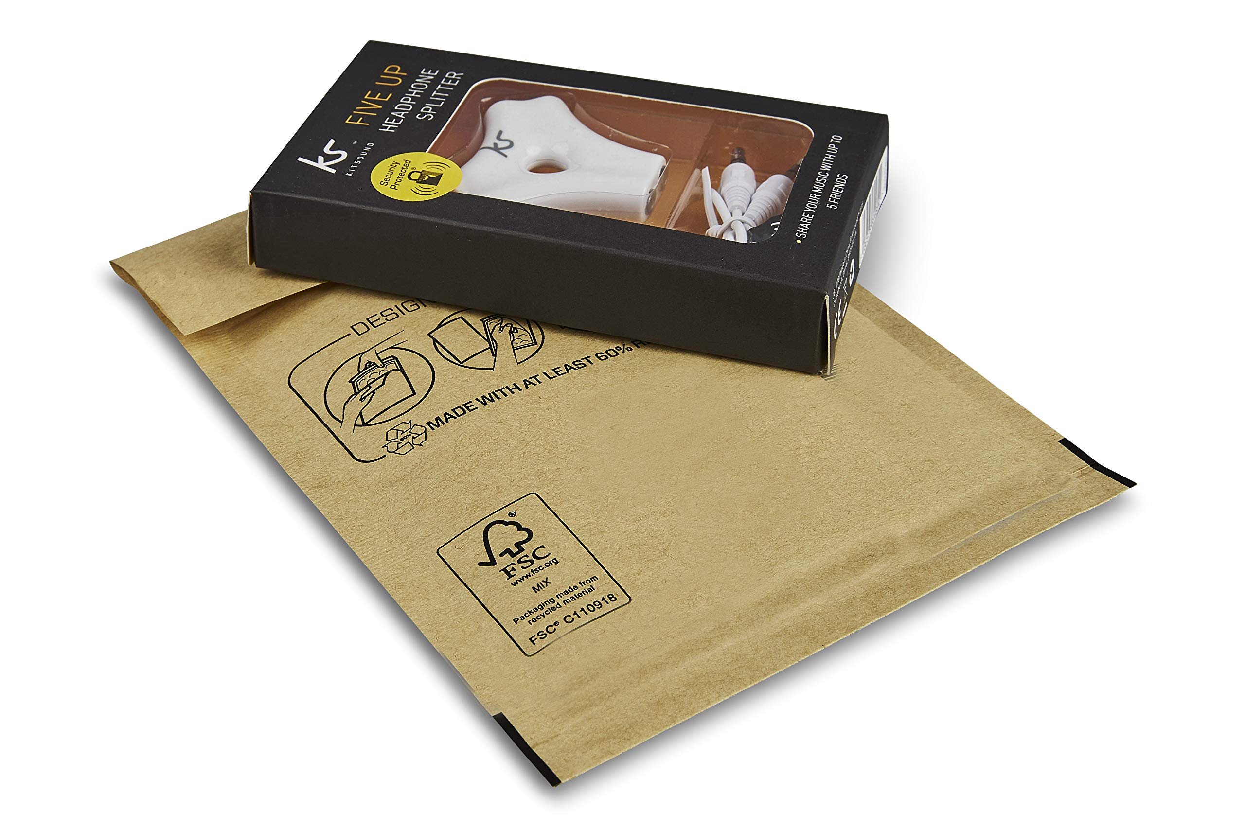 Bankers Box - Sobres y Bolsas Acolchados de Burbuja para Protección y Seguridad en Envíos y Transporte, Cierre Autoadhesivo, Ecológico, color Marrón, 10 Unidades, 110x160 mm (Nº11)