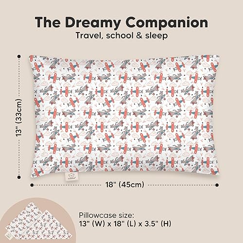 Vista 365 de KeaBabies - Almohada con funda para niños pequeños, almohada My Little Dreamy de 13 x 18 pulgadas (KeaFriends)