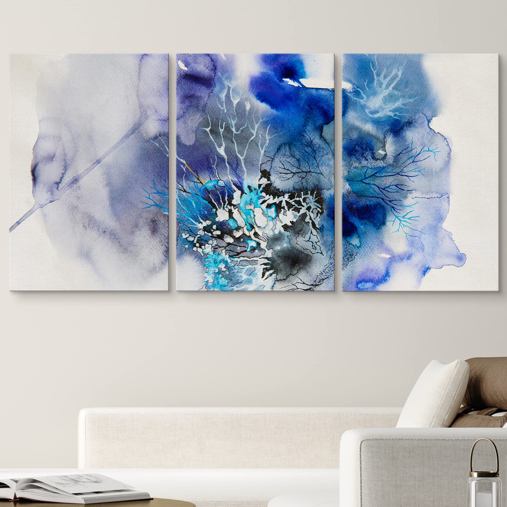 抽象画 インテリア アート 絵画 Amazon.co.jp: wall26 キャンバスプリント ウォールアート セット 抽象