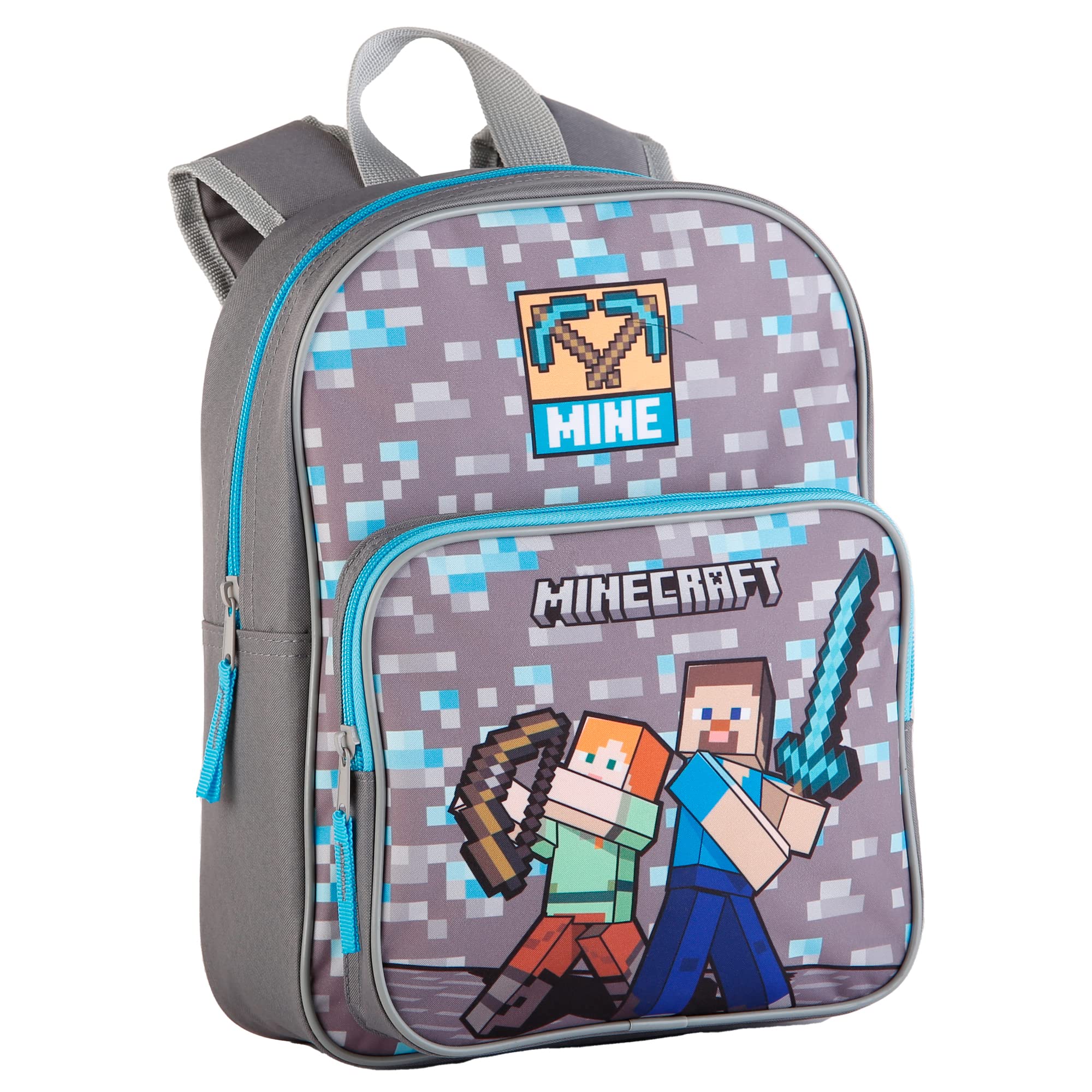 Minecraft Mochila Pre Escolar Warriors, Unisex niños, Multicolor, Grande