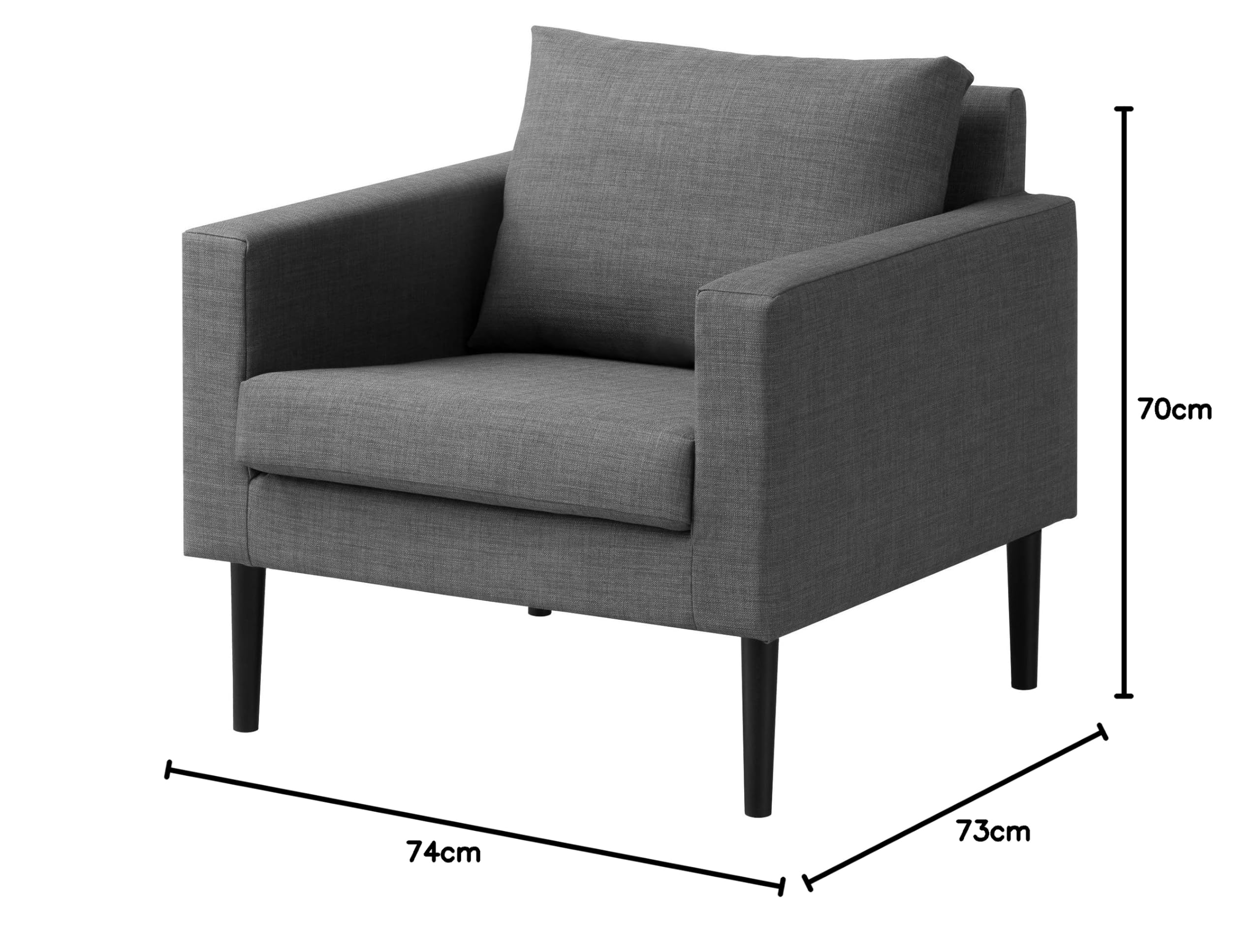 Ikea FRIHETEN Sessel, Skiftebo grau Küche, Haushalt & Wohnen