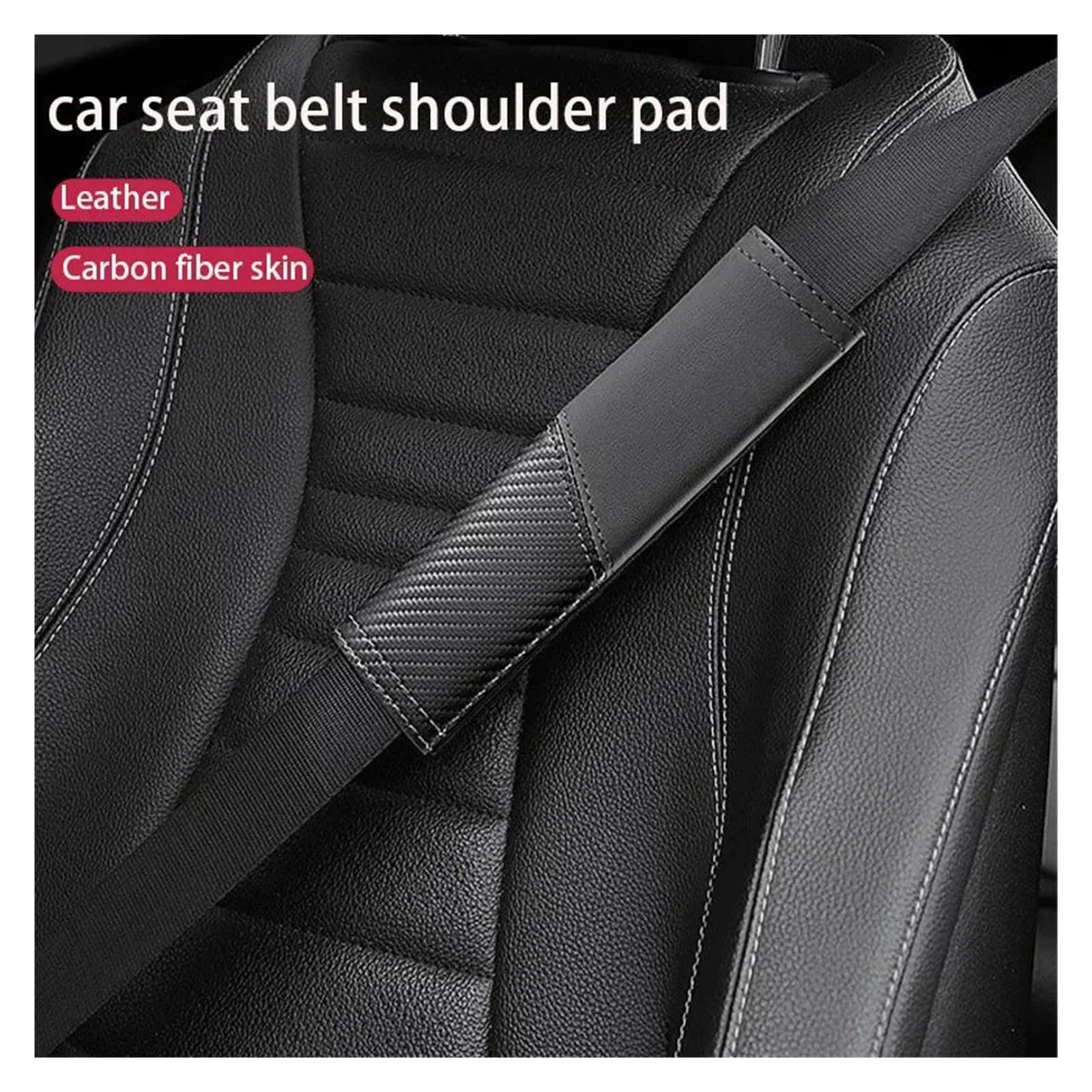Almohadilla cinturón Para BMW Para M E46 E90 E60 E36 F07 F30 F34 Para M2 Para M3 Para M5 E87 Almohadilla Para Cinturón Hombro Para Asiento Protector de cinturón(2pcs)
