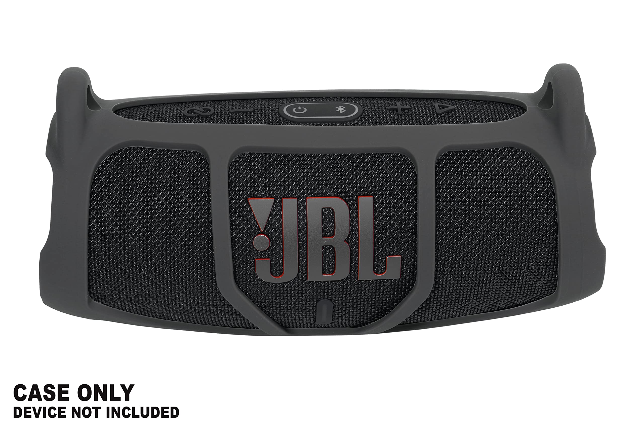 Silicone Cover Skin for JBL Charge 5 - Portable Bluetooth Speaker, by Alltravel, Portable Full Protection Solution, Customized Skin with Color and Shape Matching, for Charge 5 only (Black)