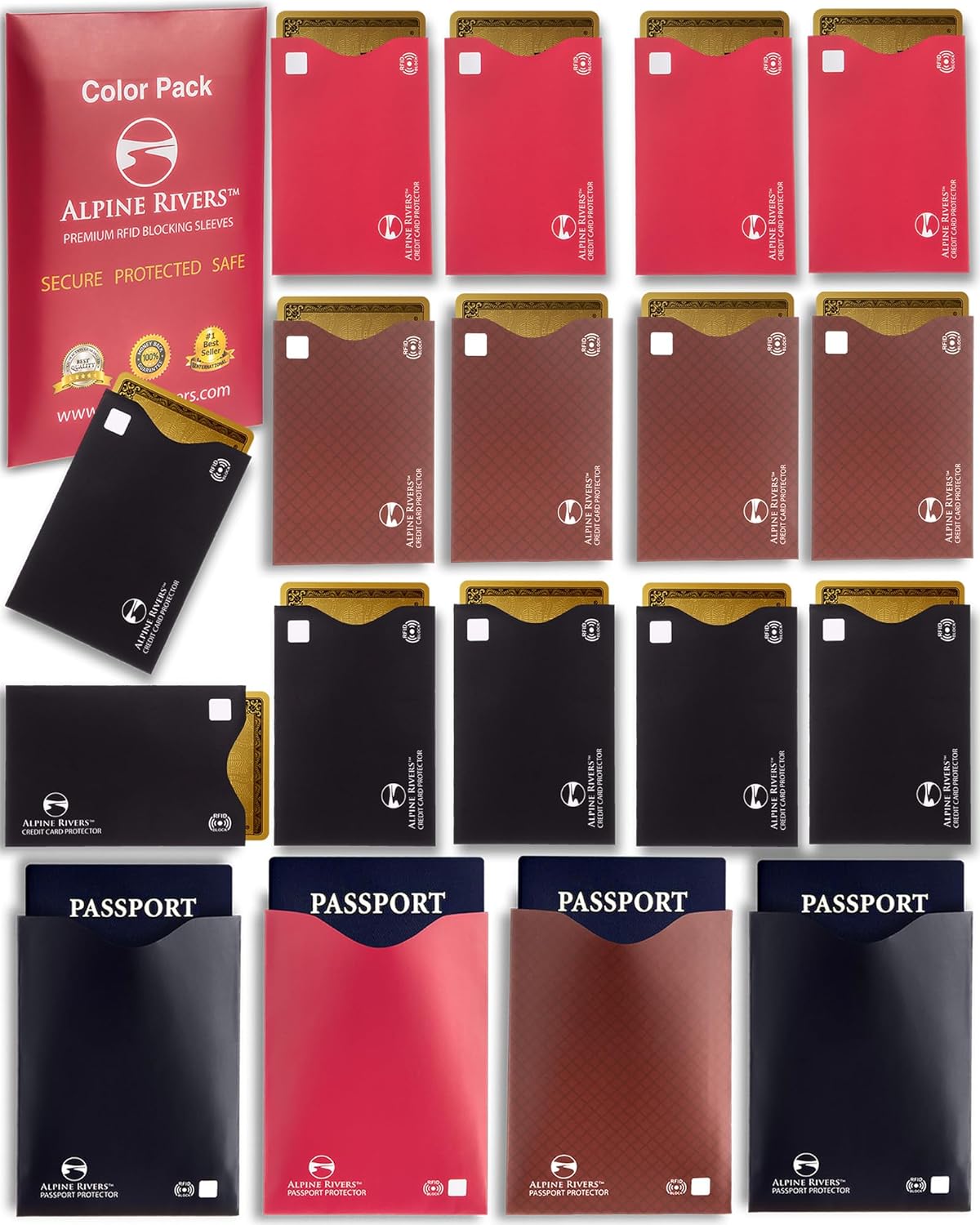 best rfid blocking sleeves for credit cards RFID Blocking Credit Card Sleeves main image 0