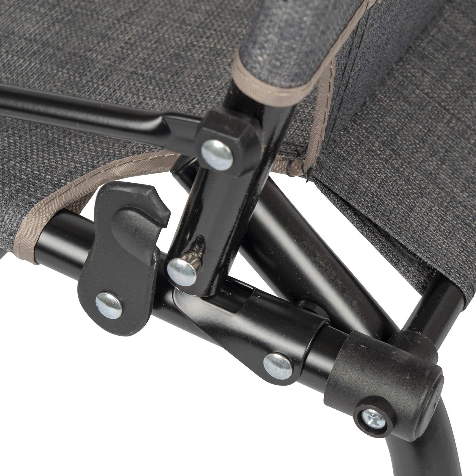 BO-CAMP BC UO Silla plegable Brixton M grigio per campeggiatori e outdoor, per comfort e praticità all’aperto