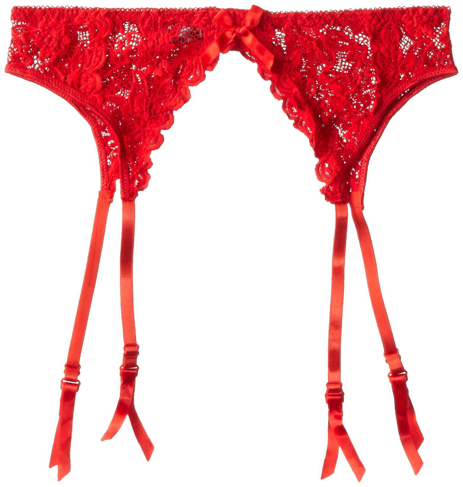 iCollection Women's Classic Triangle Stretch Lace Garter Belt