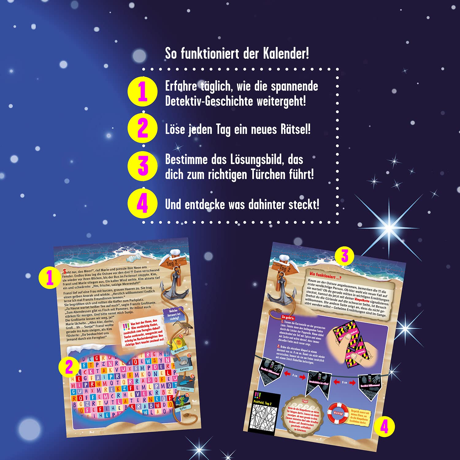 Calendrier De L’Avent Escape Game: Livre Jeux Pour Adultes Avec 24 énigmes Interactives à