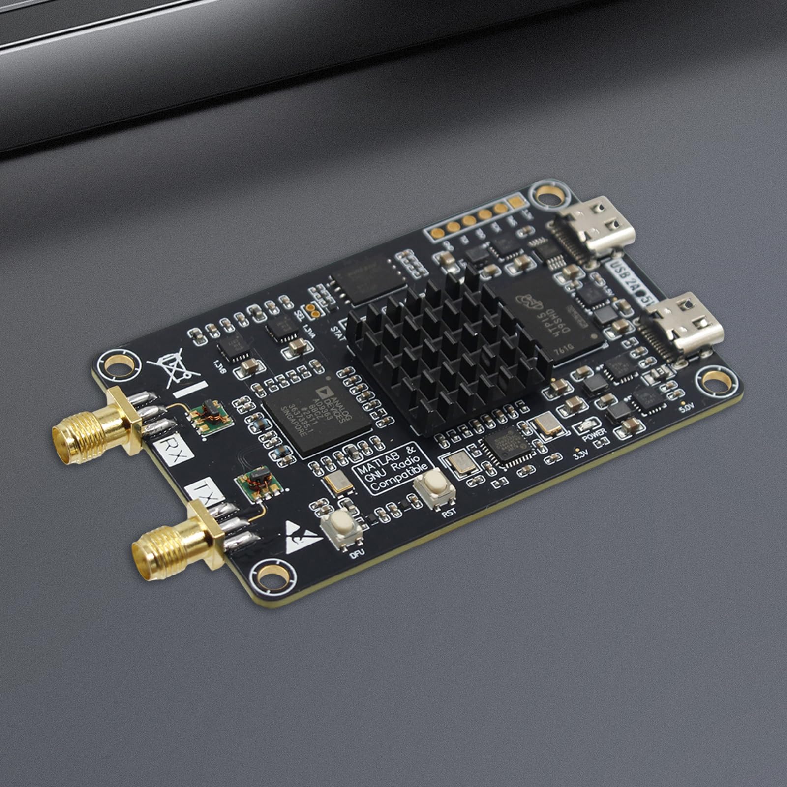 PlutoSDR - Placa de desarrollo de radio definida por software con antena definida por software, placa de desarrollo de radio 70MHz-6GHz para PlutoSDR Nano
