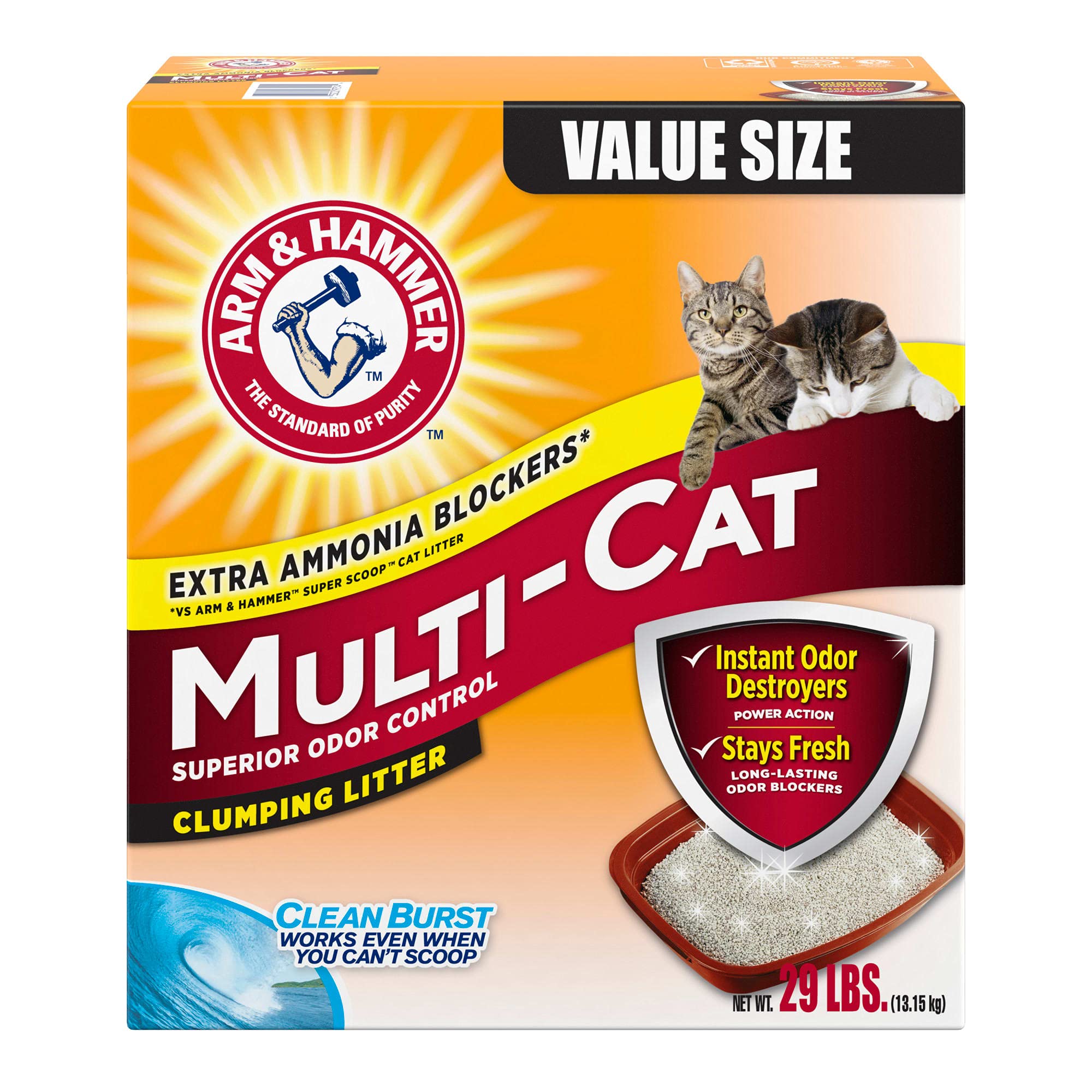 MultiCat Clumping Litter, Scented 20lb Box