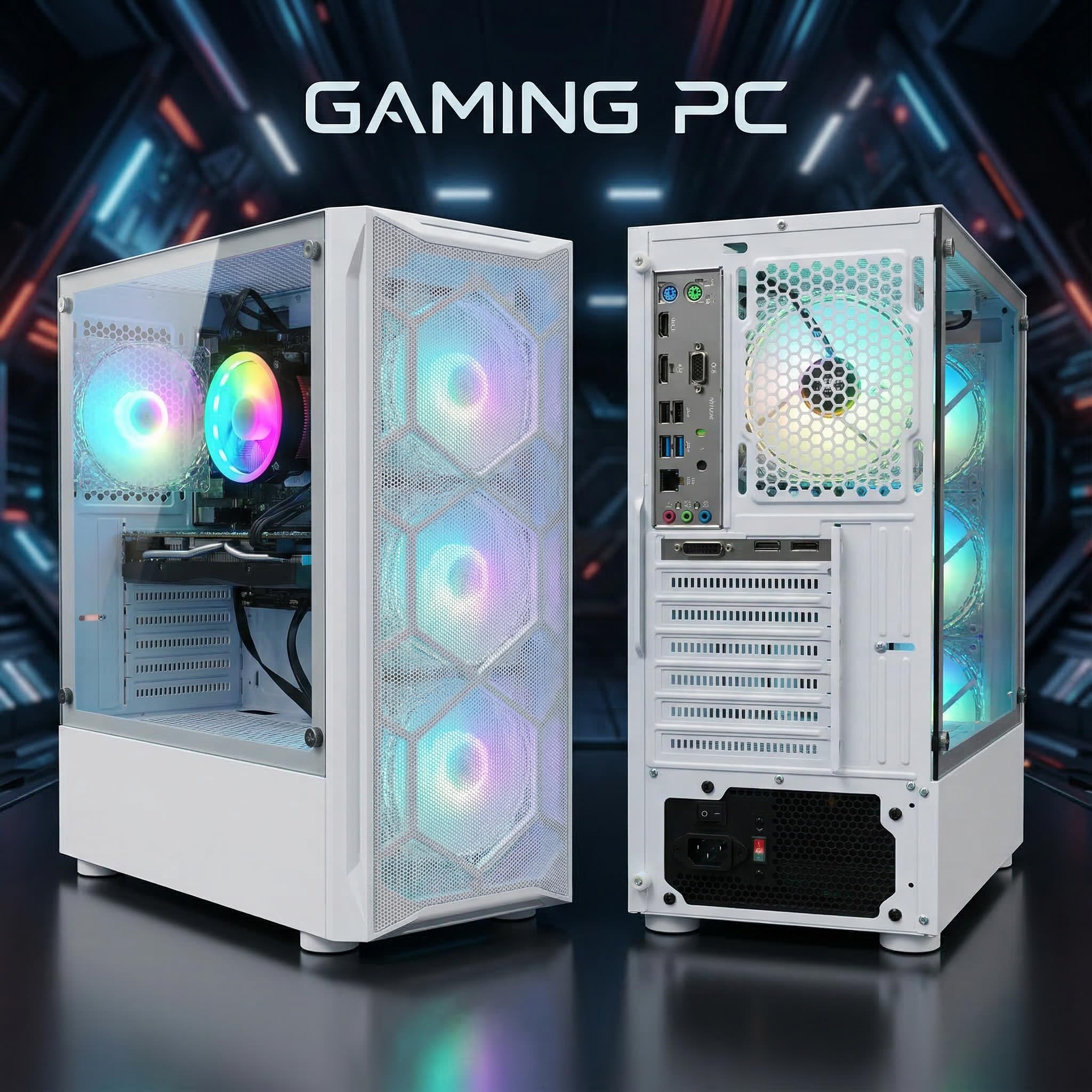 High-performance gaming PC with Intel i7 and NVIDIA GTX 1660 Ti.
