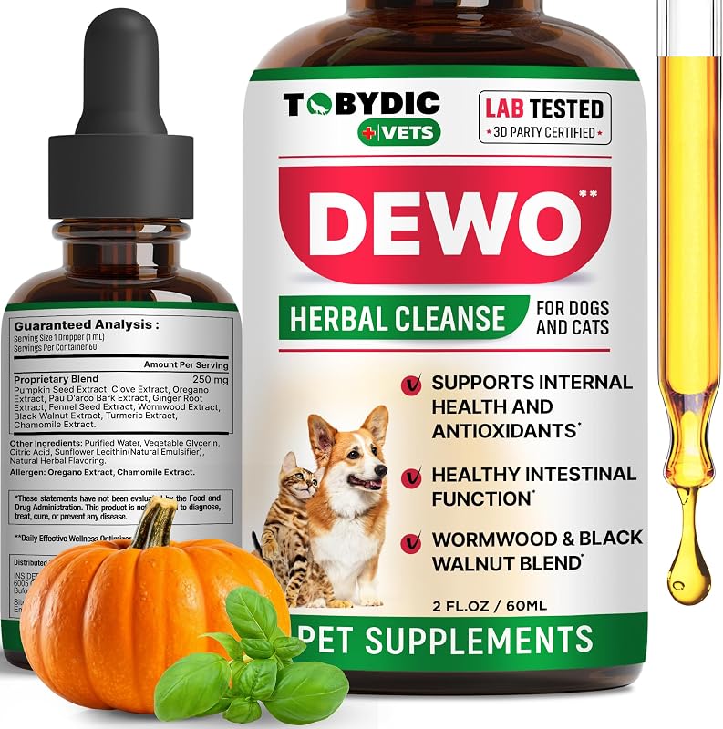 Suplemento Líquido Fitoterápico para Gatos e Cães TOBYDIC Herbal Cleanse 56 g