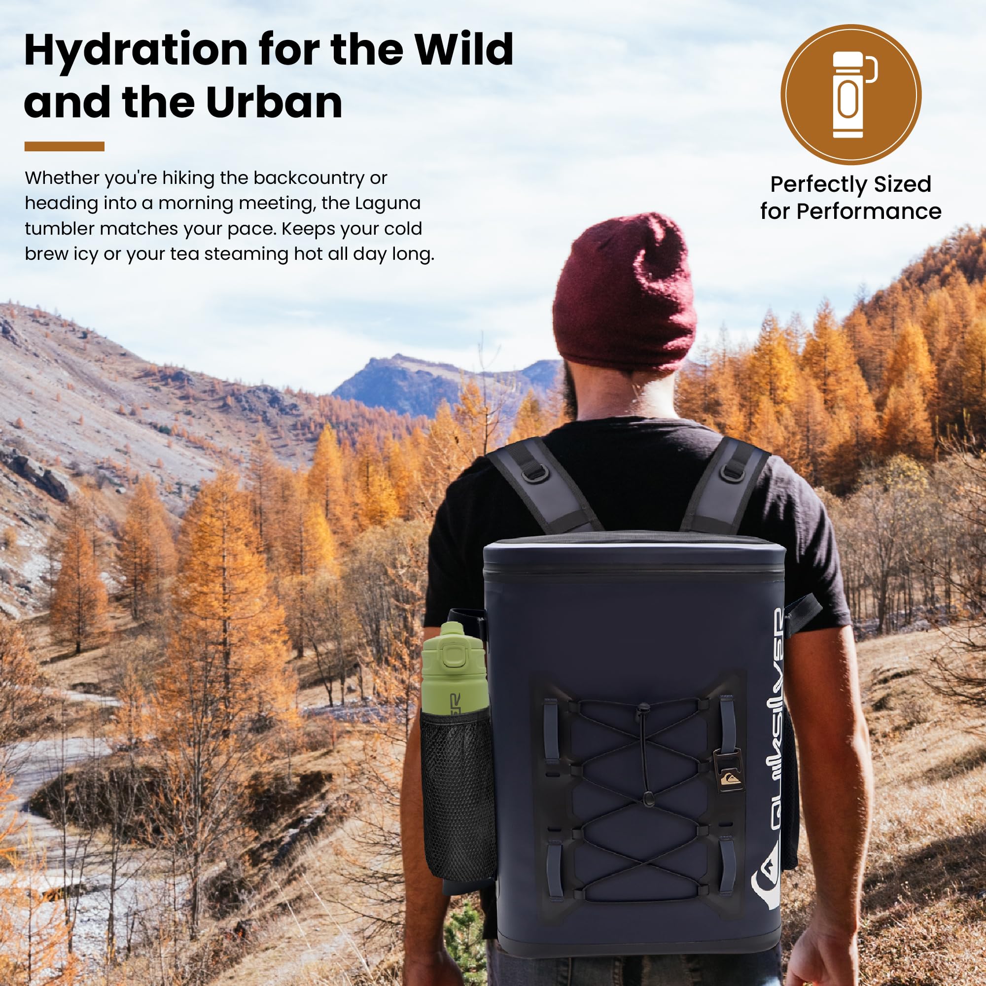 Amazon.com: Quiksilver Laguna 32oz Tripple Wall Stainless Steel