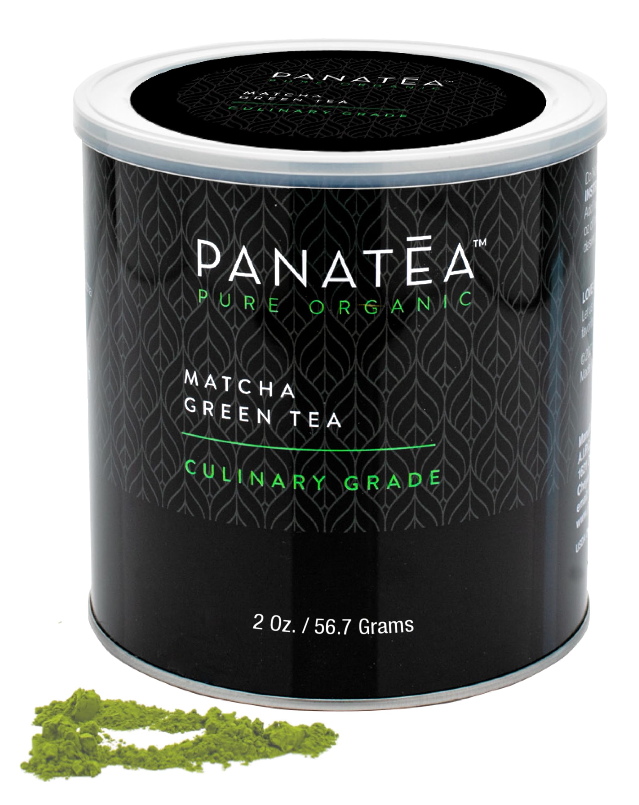 PANATEA Certified Organic Matcha Green Tea Powder 100 Pure Premium Culinary Grade Matcha Lattes Smoothies Baking 2 Oz