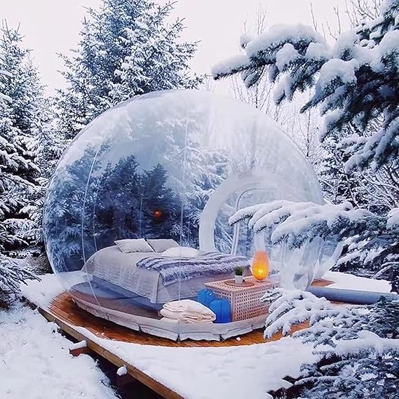 Inflatable Bubble Tent, Waterproof Translucent Dome Bubble Tent, Cold Protection Camping Tent, for Camping Garden Amusement Park Wedding,3M/10FT