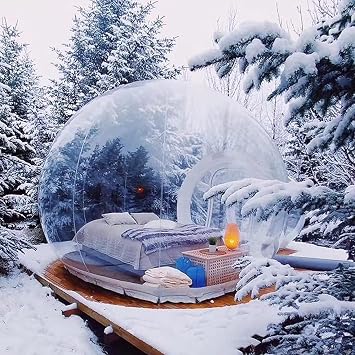 Inflatable Bubble Tent, Waterproof Translucent Dome Bubble Tent, Cold Protection Camping Tent, for Camping Garden Amusement Park Wedding,3M/10FT