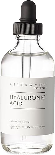 Asterwood Naturals Suero de ácido hialurónico puro para la cara suero facial antienvejecimiento producto hidratante para el cuidado de la piel sin Asterwood Naturals Suero de ácido hialurónico puro para la cara suero facial antienvejecimiento producto hidratante para el cuidado de la piel sin