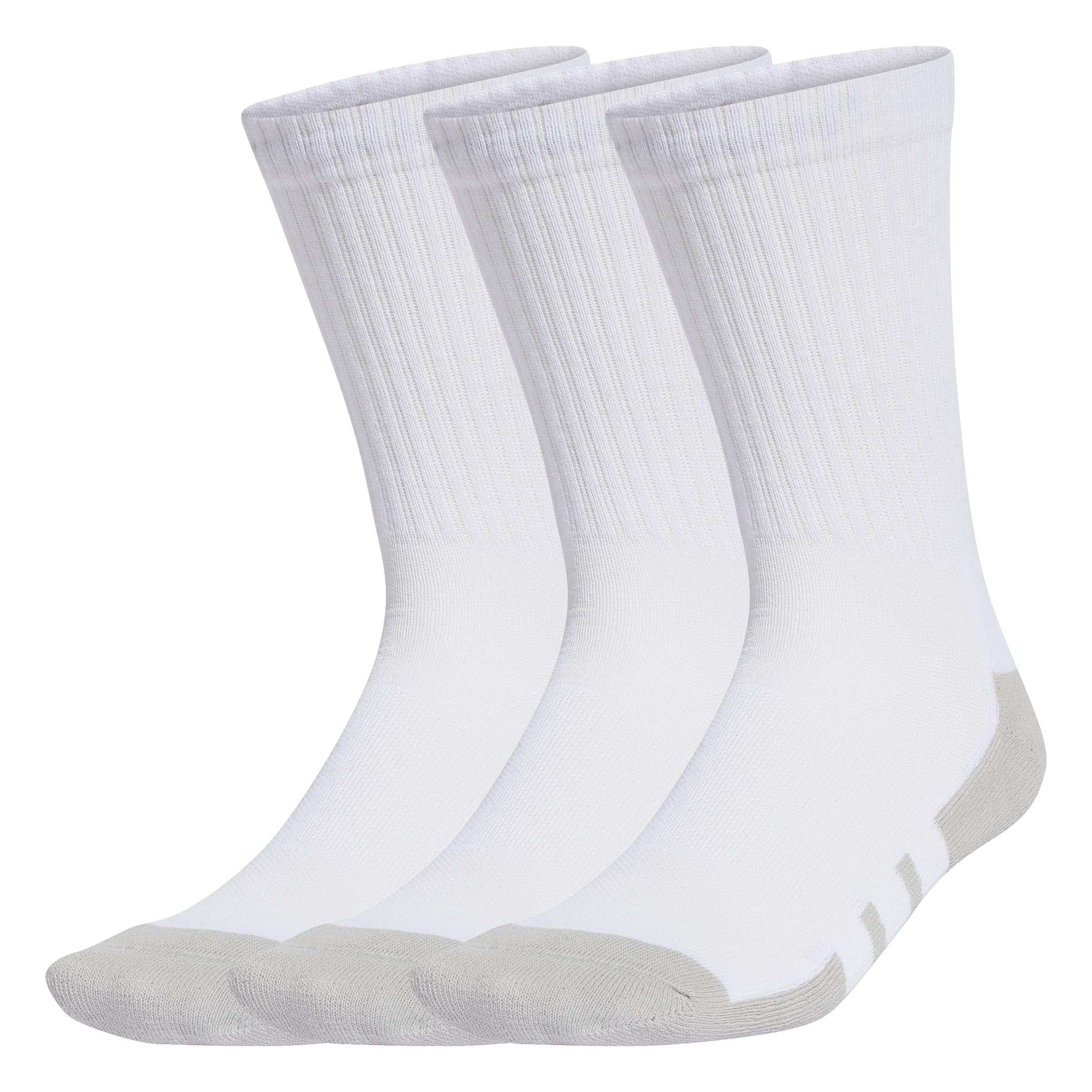 adidas Unisex Training Essential Crew Socks 3 Pack, White/Gretwo, Size Xs, Men