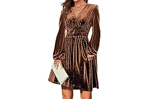 Womens Velvet V-Neck Dress: A Dazzling Soiree Essential