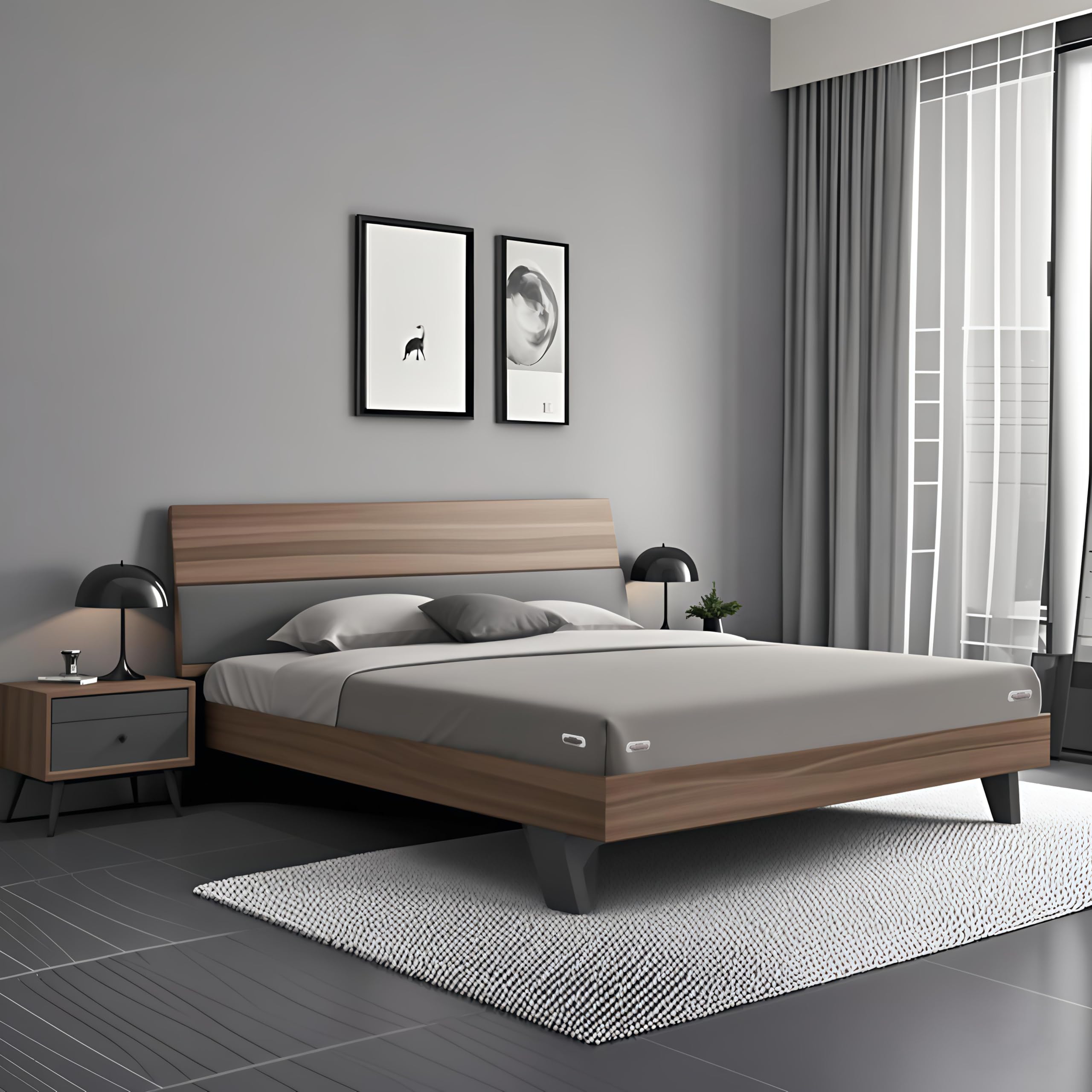 SUYUKU Bed Sheet Holder Straps with Lock Clips – Heavy Duty Sheet Fasteners for Fitted Sheets, Open-Corner Design, Non-Slip Grips – No More Loose or Wrinkled Sheets - Blue