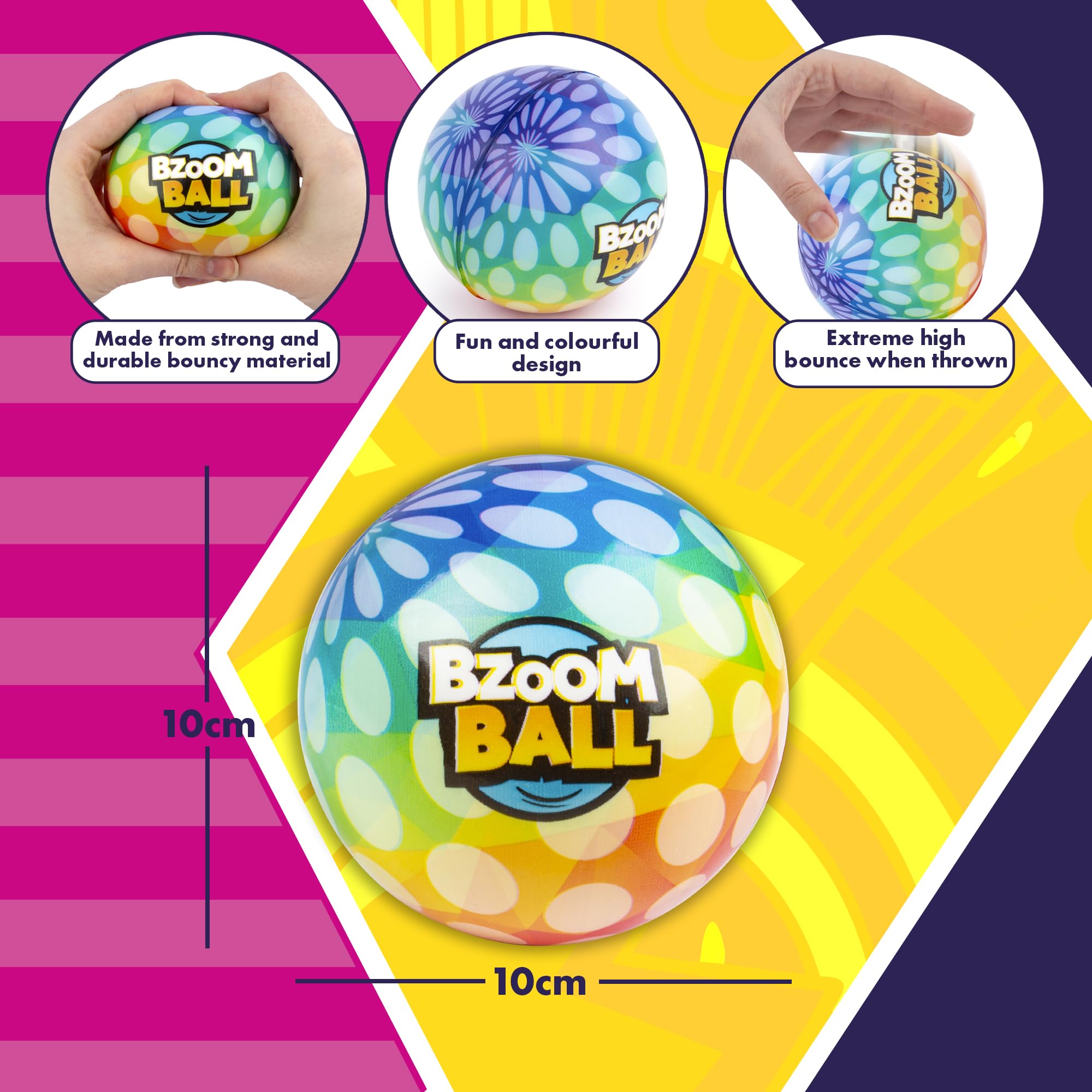 abeec Bzoom Ball, Rainbow - Image 3