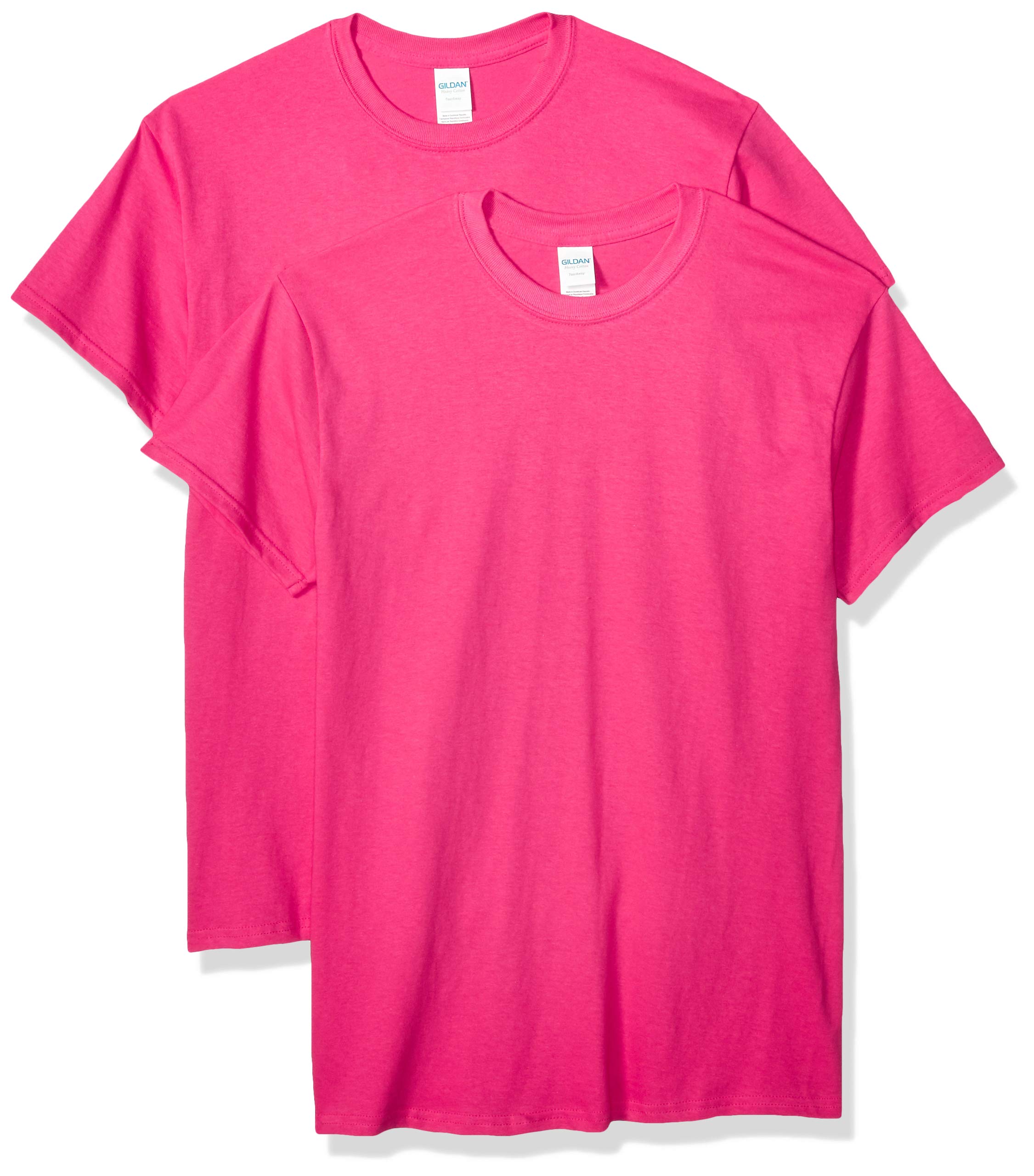 Gildan mens Heavy Cotton Adult T-Shirt, 2-Pack Shirt